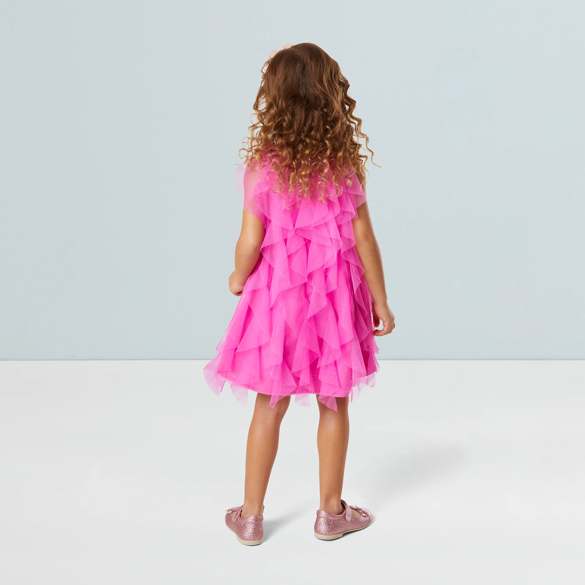 Party-Pink Birthday Dress for Little Girls (Bitty Baby®) 3 Party-Pink Birthday Dress for Little Girls (Bitty Baby®)