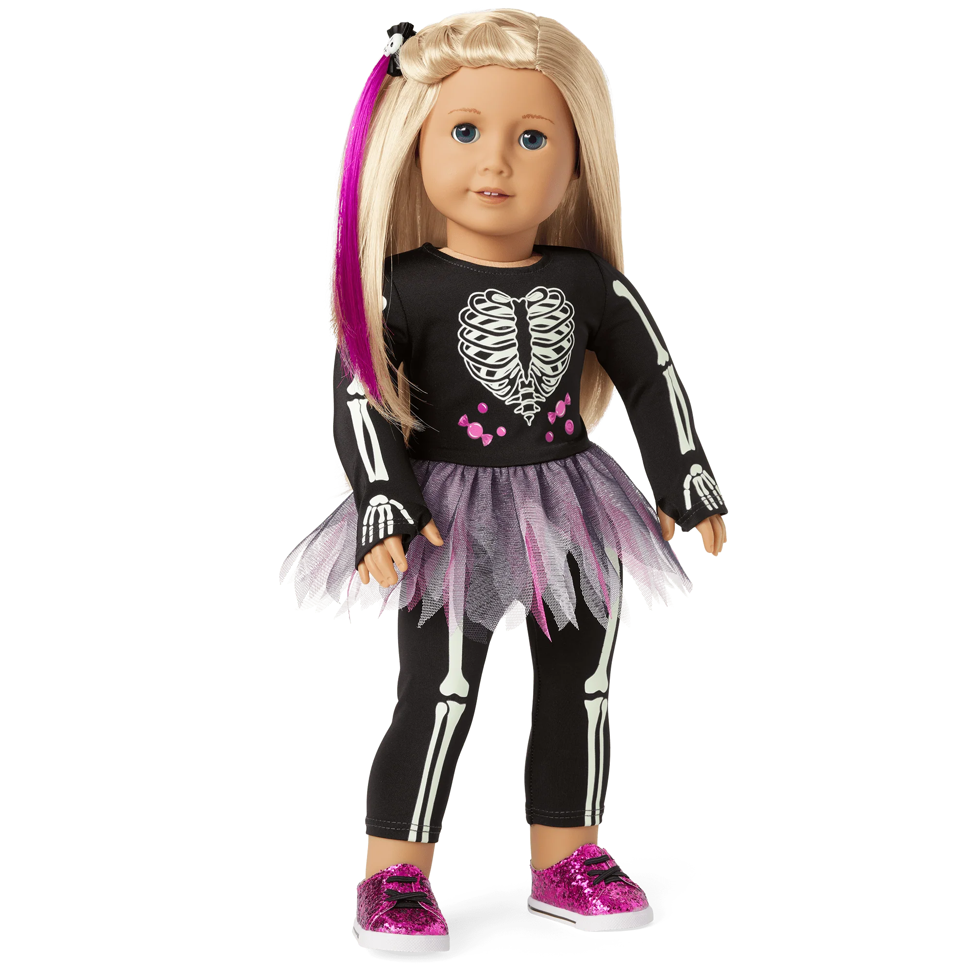 You Glow, Girl! Skeleton Costume for 18-inch Dolls