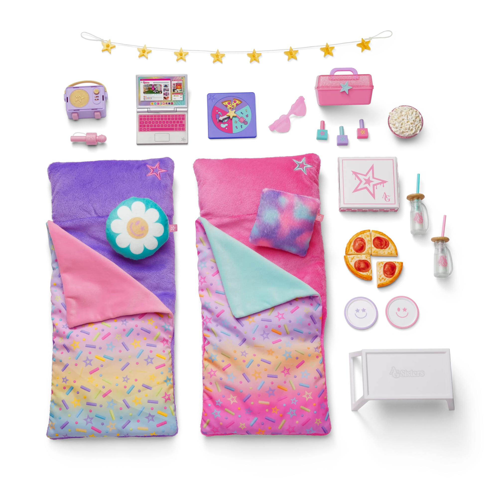AG Sisters™ Glamping Girls Sleepover Set 13 AG Sisters™ Glamping Girls Sleepover Set