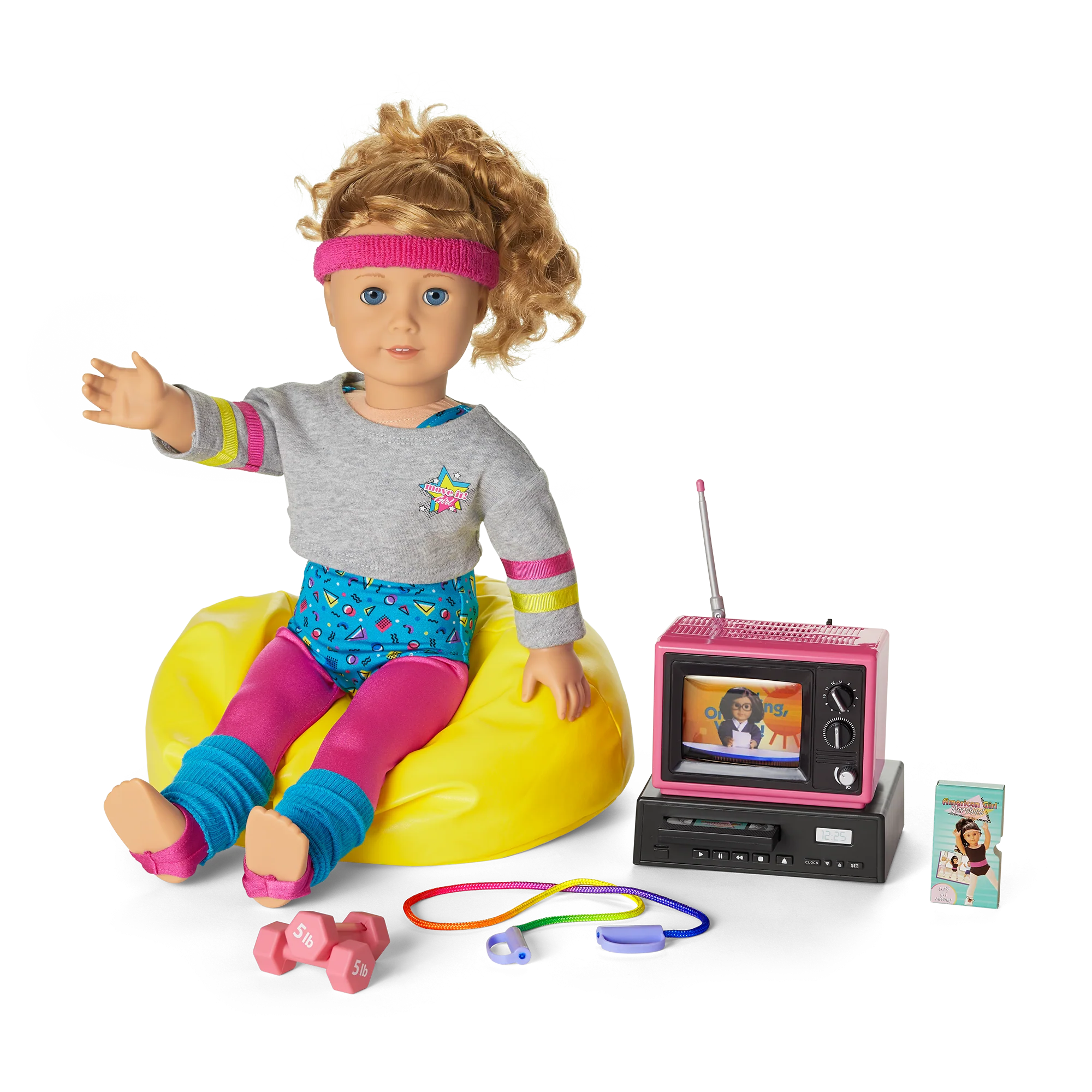 Courtney‘s™ TV & Fitness Accessories for 18-inch Dolls (Historical Characters)