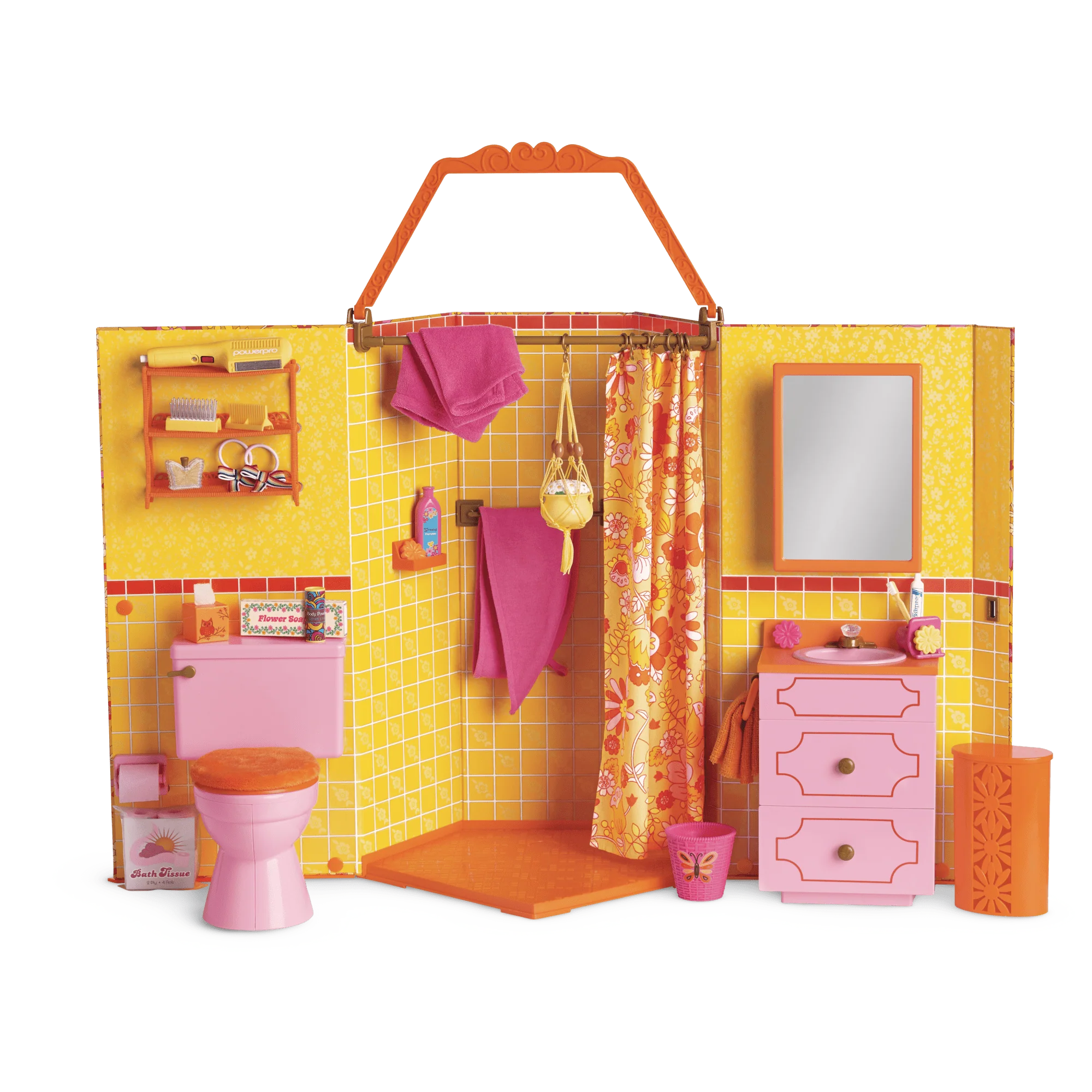 Julie's™ Groovy Bathroom for 18-inch Dolls (Historical Characters)