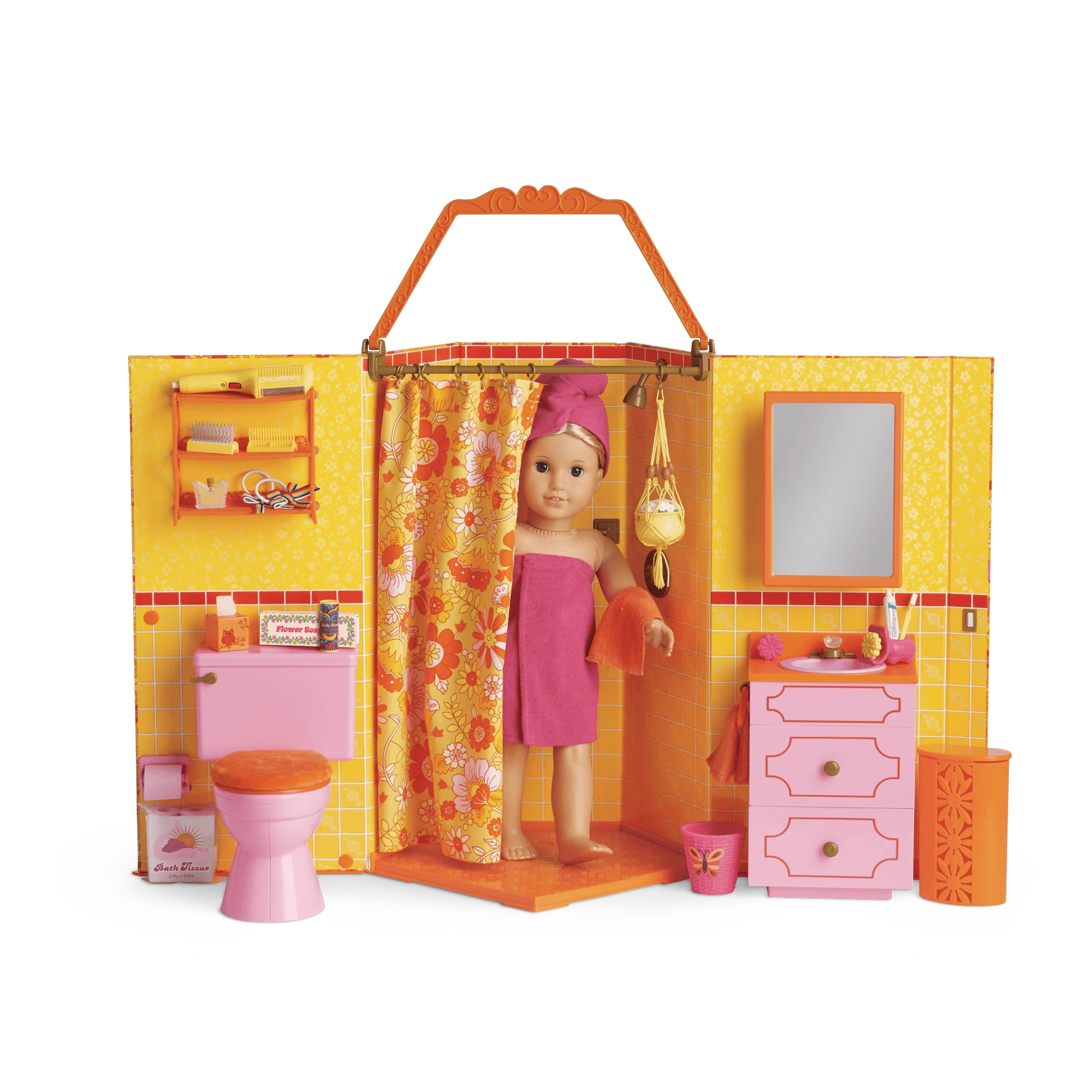 Julie's™ Groovy Bathroom for 18-inch Dolls (Historical Characters)