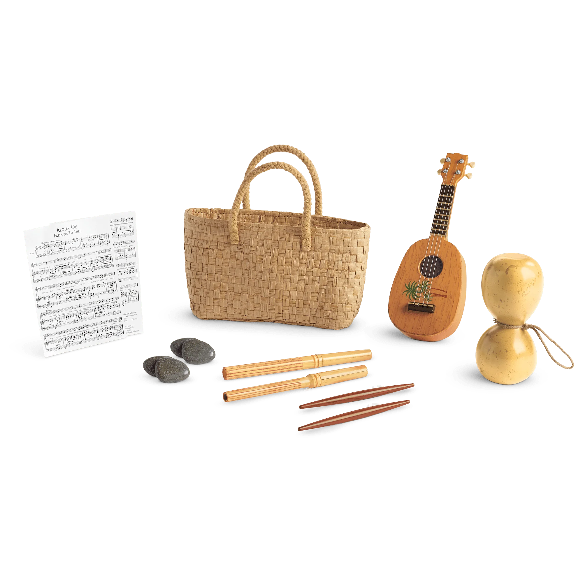 Nanea's Hula Implements for 18-inch Dolls (Historical Characters)