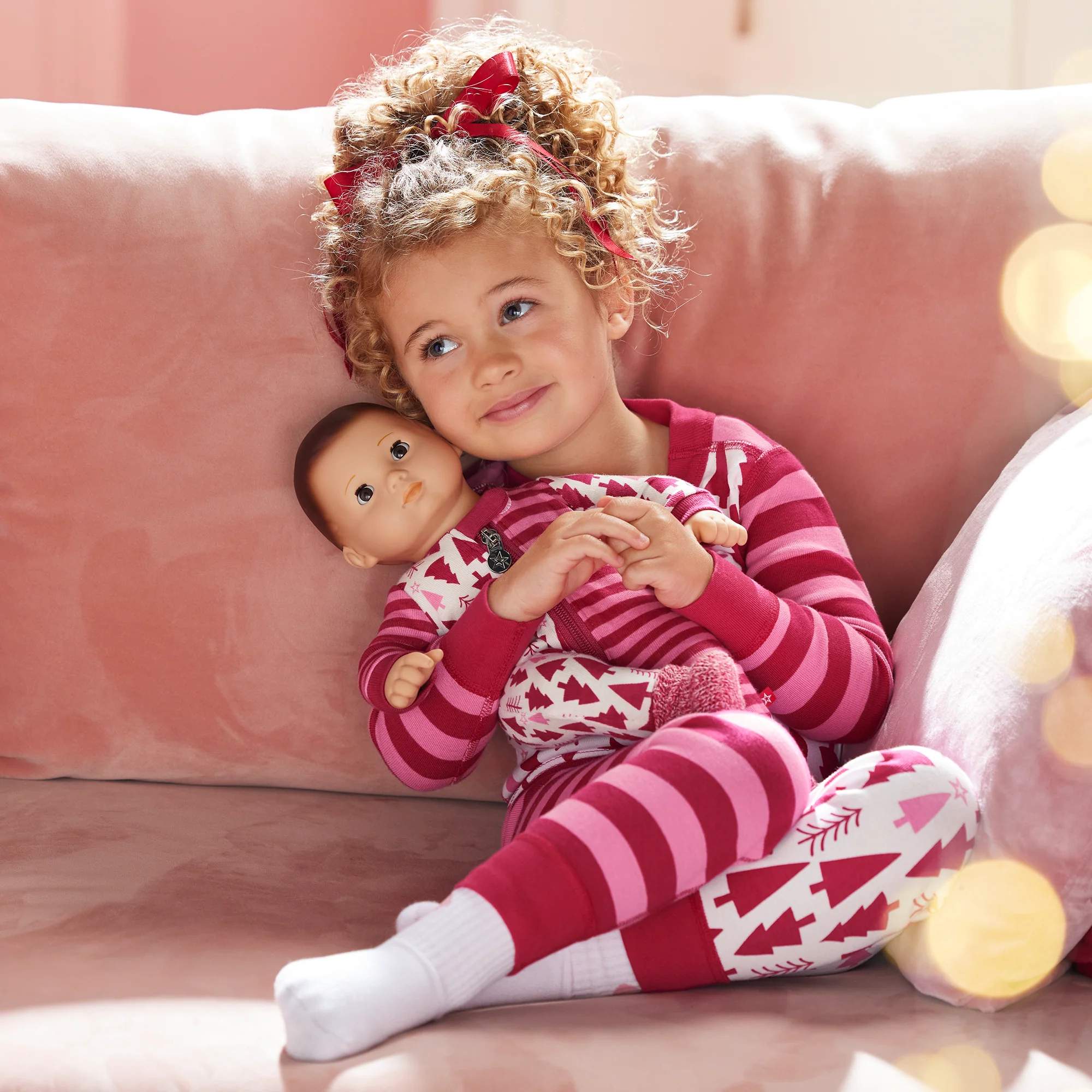 American Girl® x Hanna Andersson Holiday Treetops Pajamas for Little Girls & Bitty Baby® Dolls 53 American Girl® x Hanna Andersson Holiday Treetops Pajamas for Little Girls & Bitty Baby® Dolls