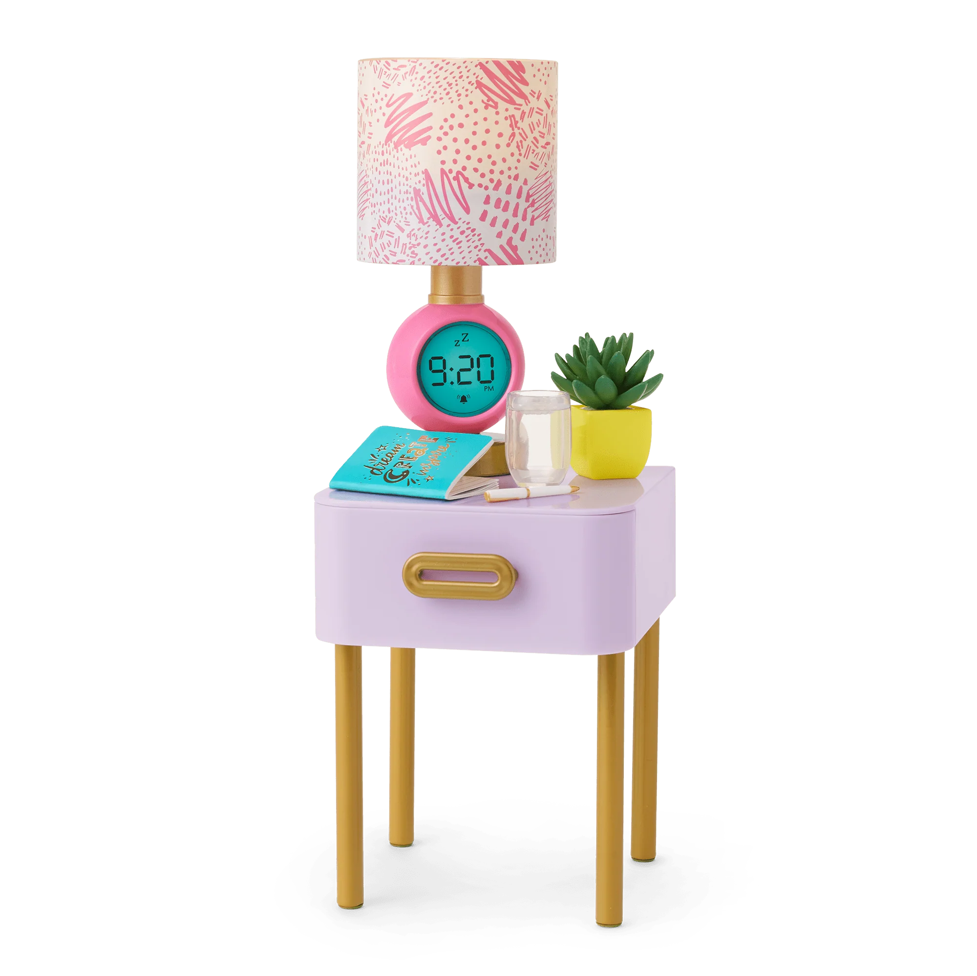 All Set for Sleepovers Canopy Bed & Nightstand for 18-inch Dolls 3 All Set for Sleepovers Canopy Bed & Nightstand for 18-inch Dolls