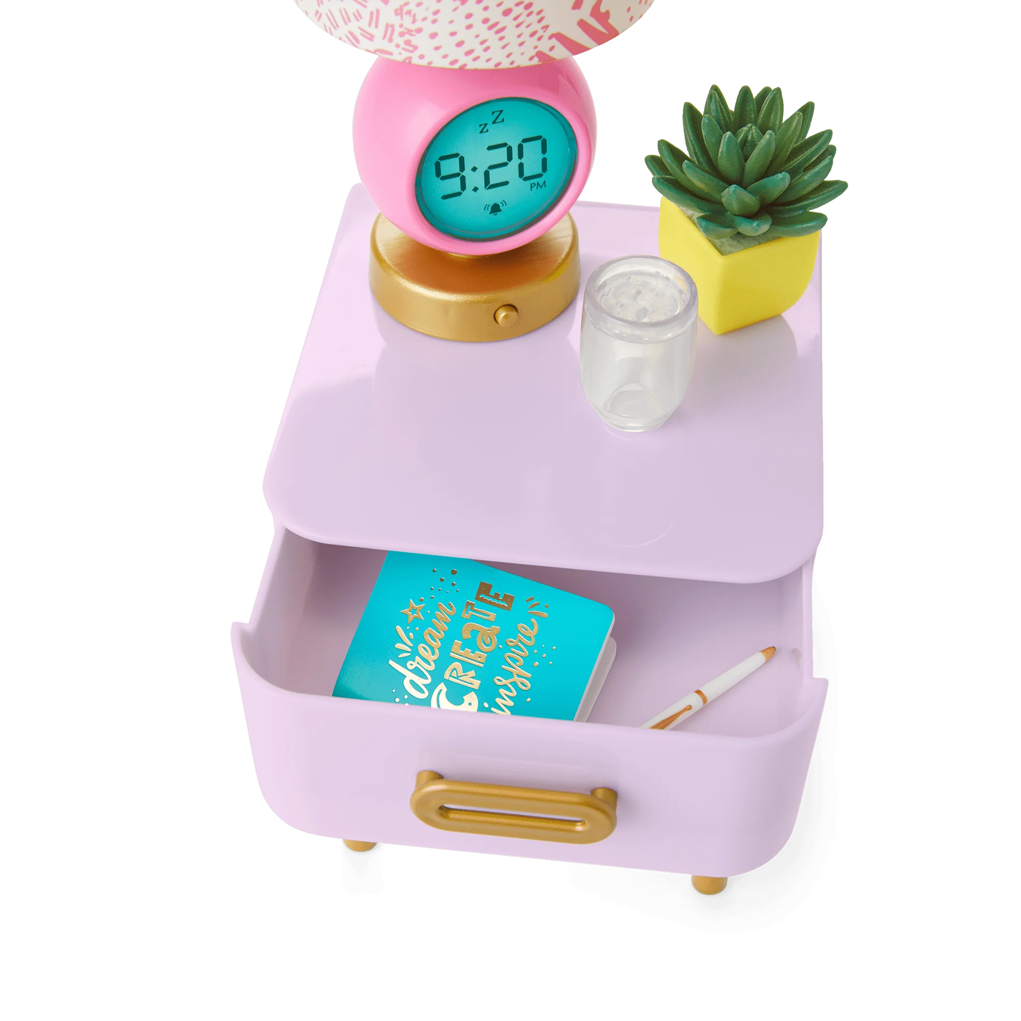 All Set for Sleepovers Canopy Bed & Nightstand for 18-inch Dolls 4 All Set for Sleepovers Canopy Bed & Nightstand for 18-inch Dolls