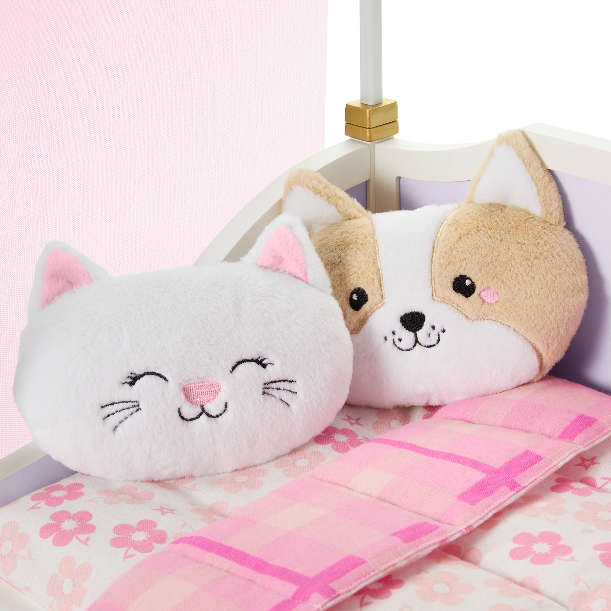 All Set for Sleepovers Canopy Bed & Nightstand for 18-inch Dolls 5 All Set for Sleepovers Canopy Bed & Nightstand for 18-inch Dolls