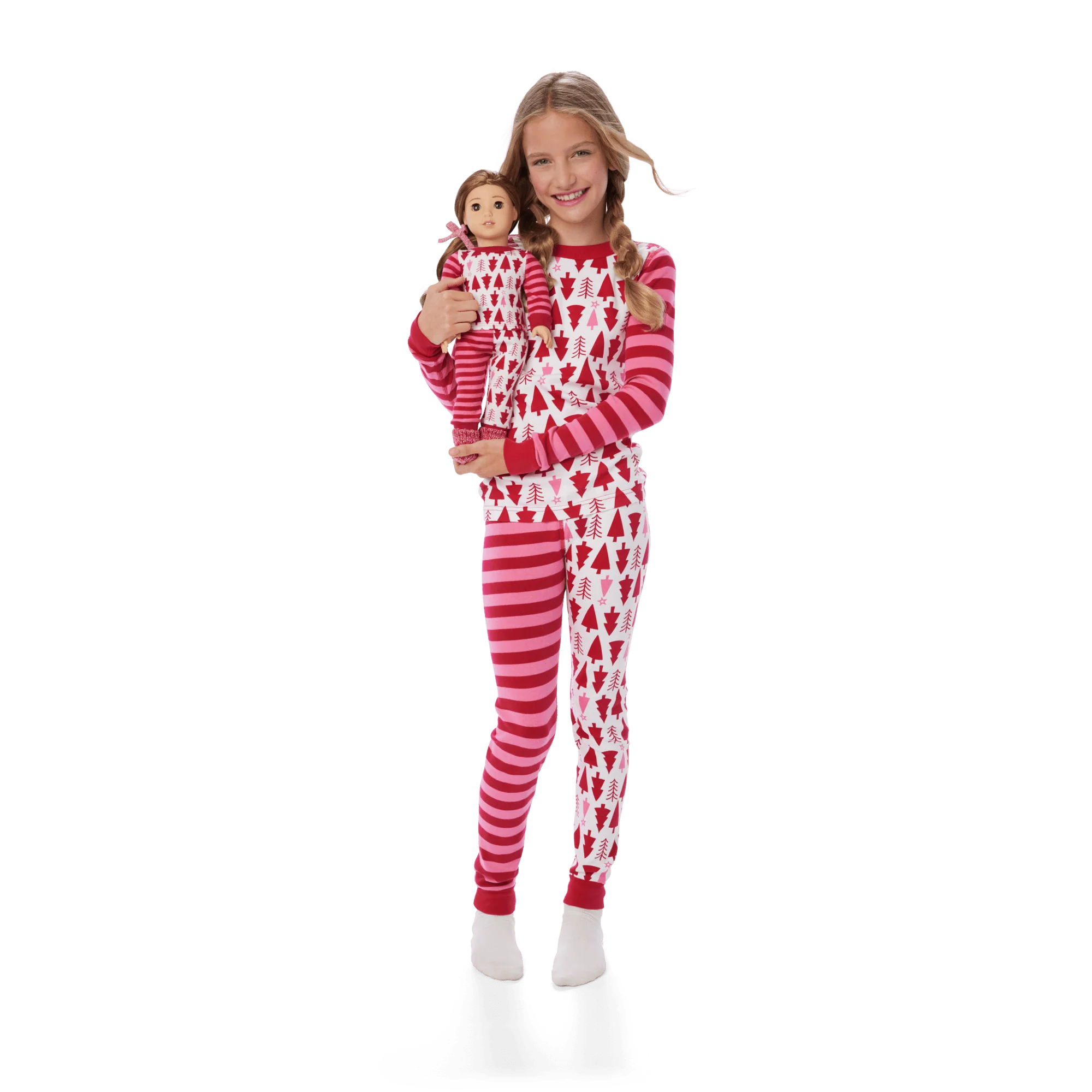 American Girl® x Hanna Andersson Holiday Treetops Pajamas for Girls & 18-inch Dolls 43 American Girl® x Hanna Andersson Holiday Treetops Pajamas for Girls & 18-inch Dolls
