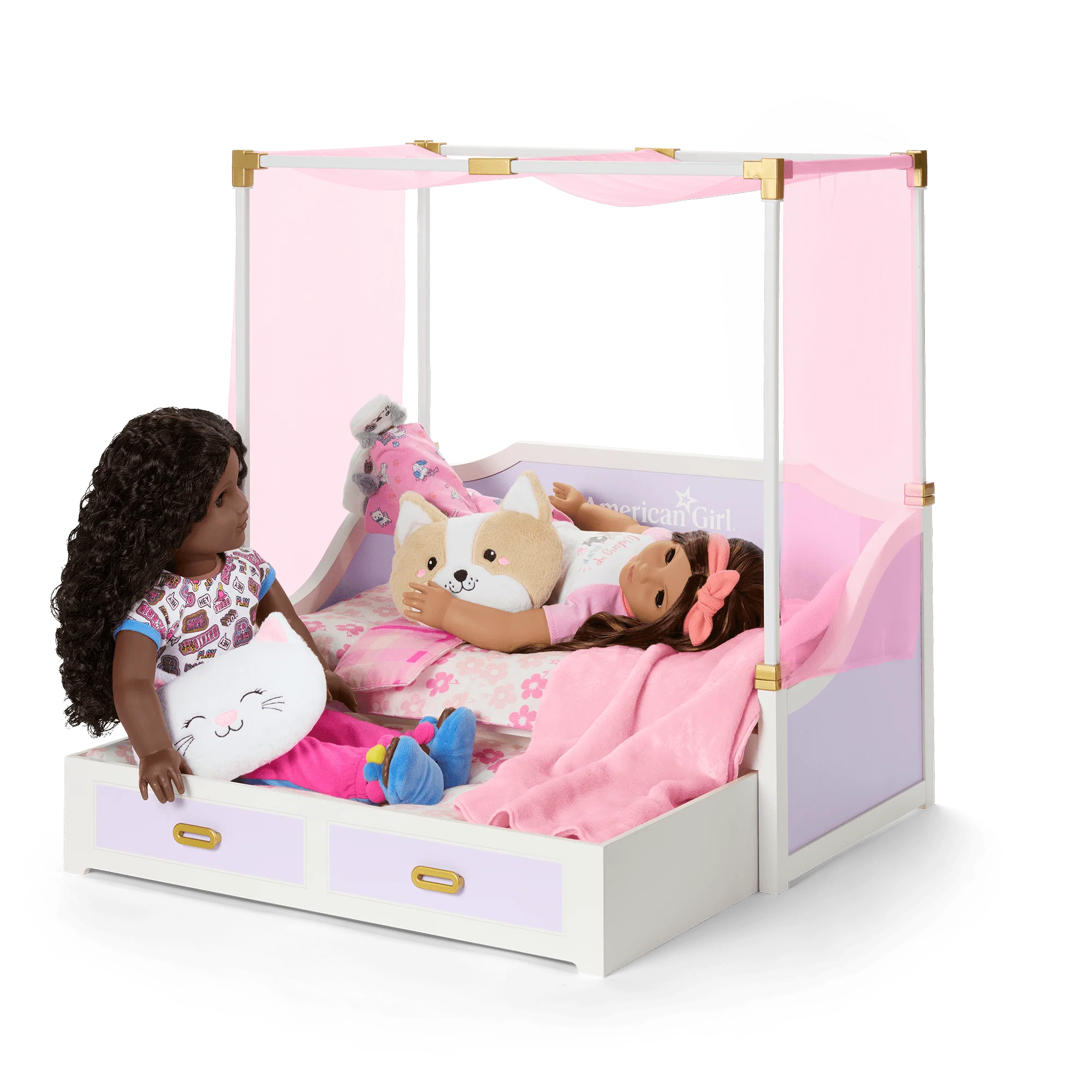 All Set for Sleepovers Canopy Bed for 18-inch Dolls 11 All Set for Sleepovers Canopy Bed for 18-inch Dolls