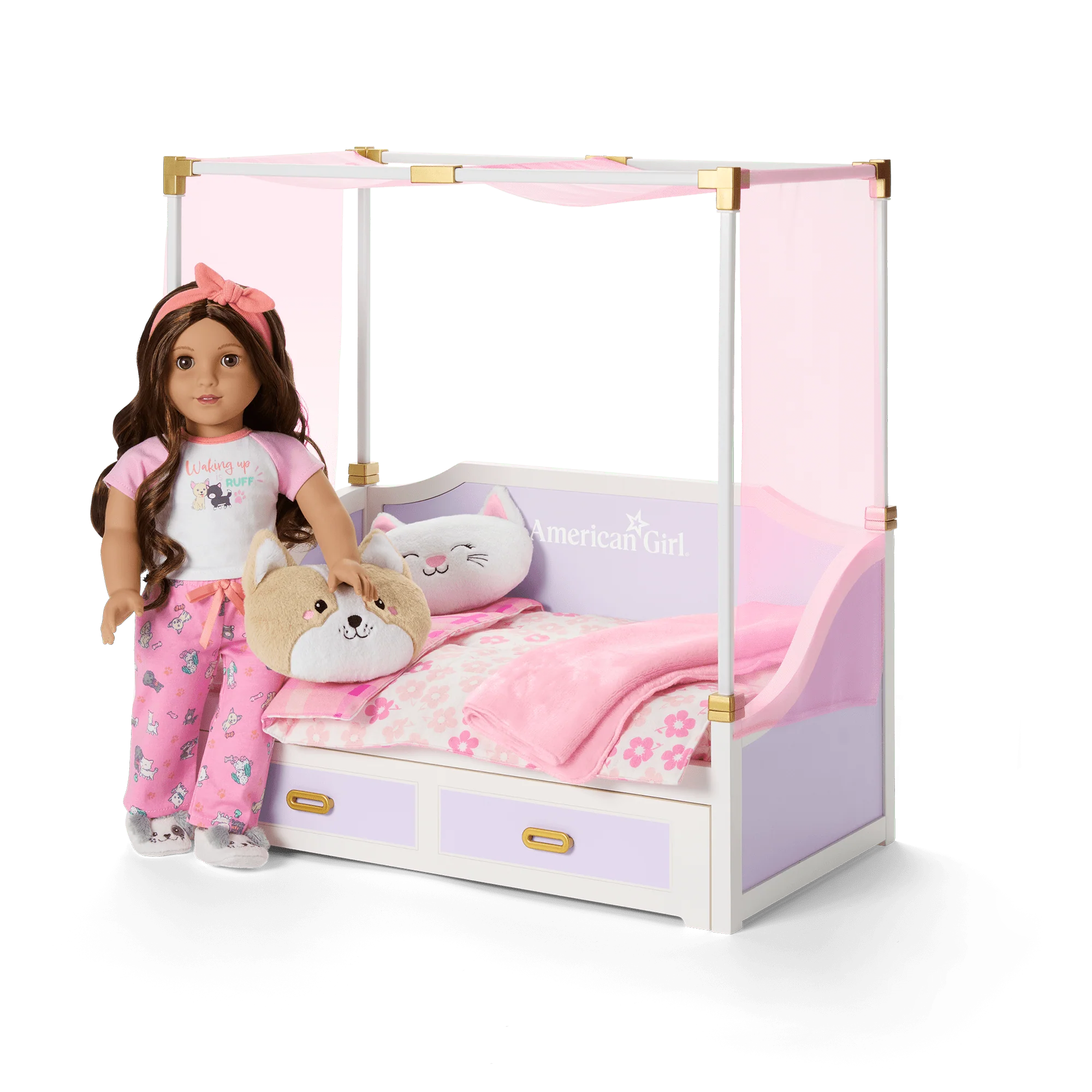 All Set for Sleepovers Canopy Bed for 18-inch Dolls 3 All Set for Sleepovers Canopy Bed for 18-inch Dolls