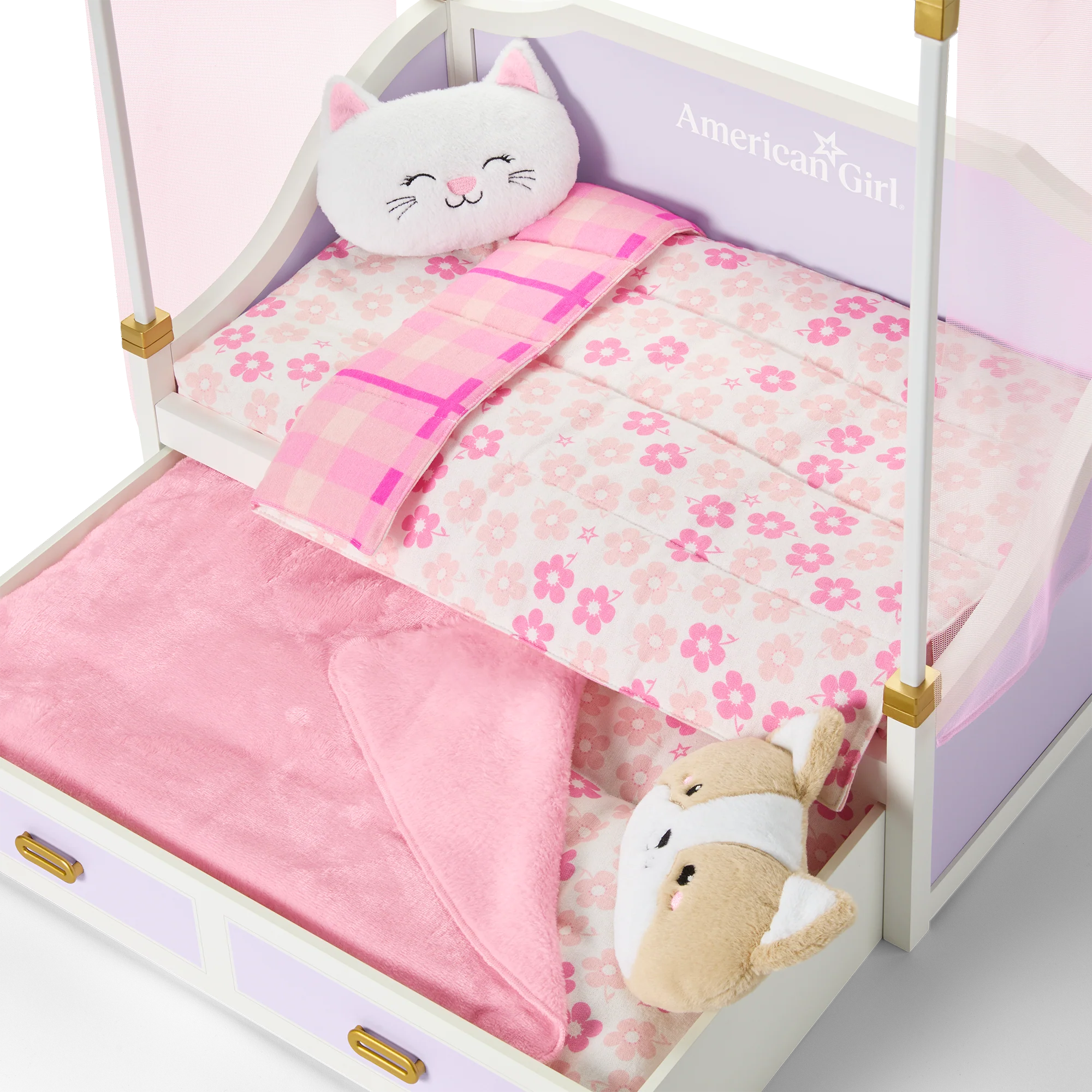 All Set for Sleepovers Canopy Bed for 18-inch Dolls 7 All Set for Sleepovers Canopy Bed for 18-inch Dolls