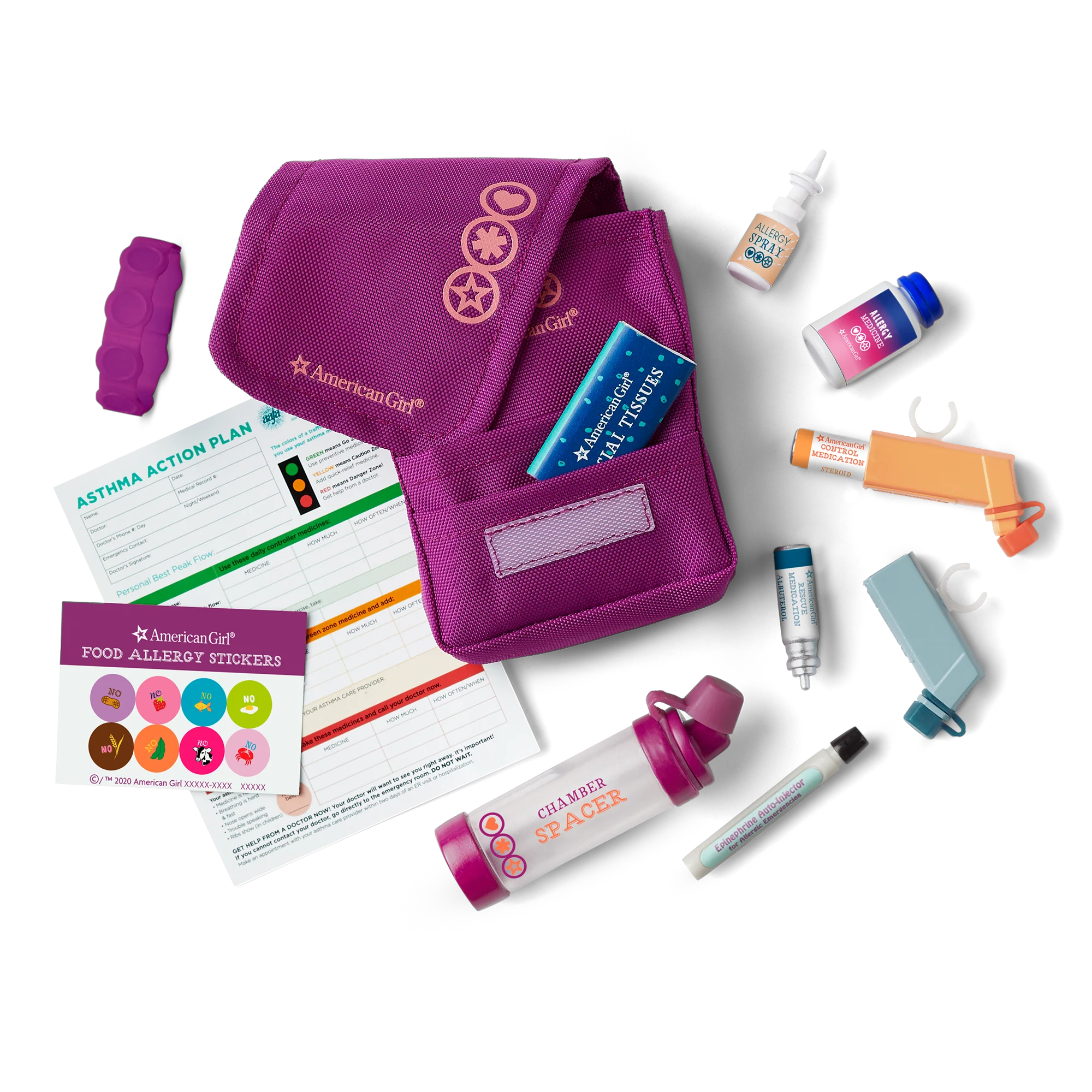 Asthma & Allergy Set for Dolls