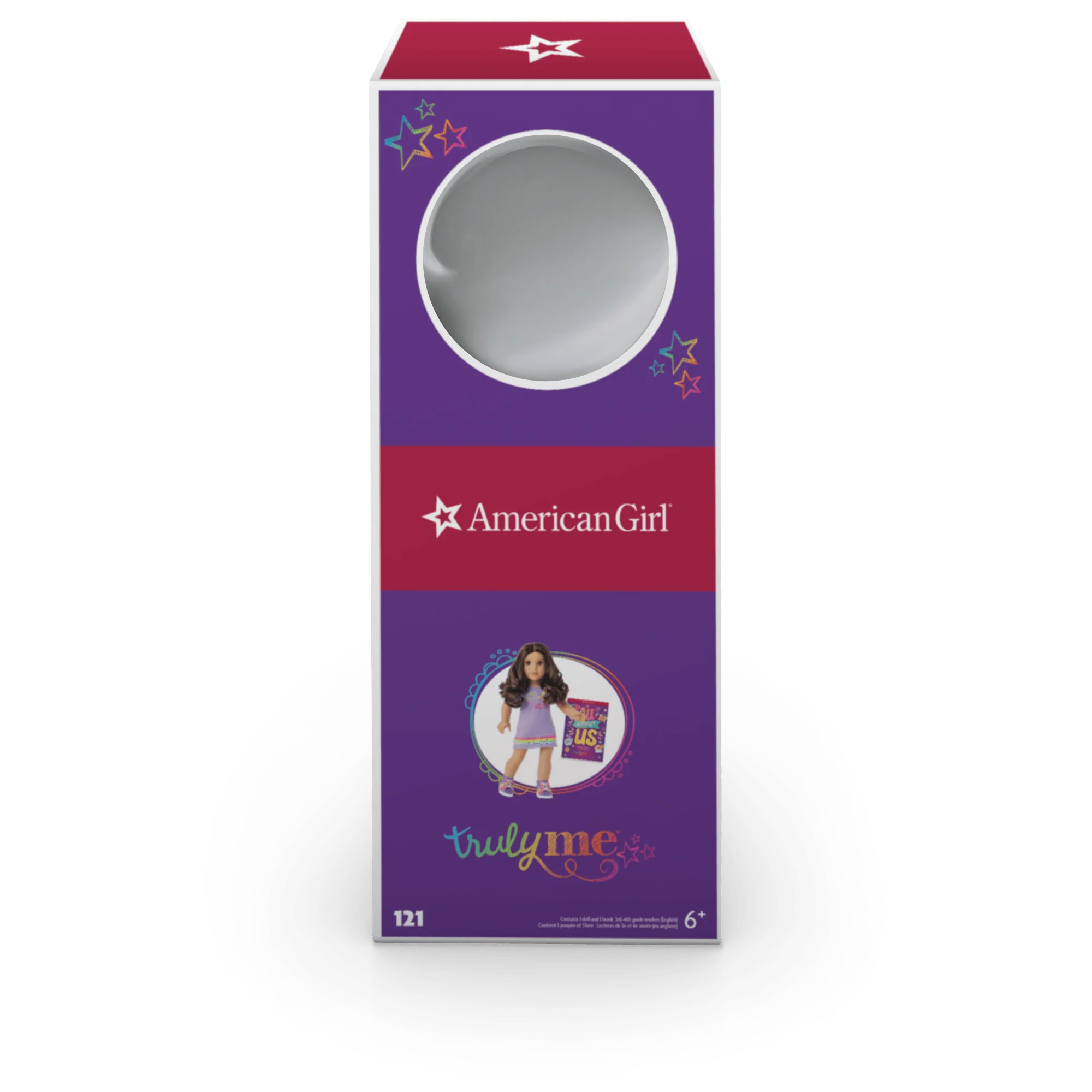 Truly Me™ 18-inch Doll #121 with curly dark-brown hair