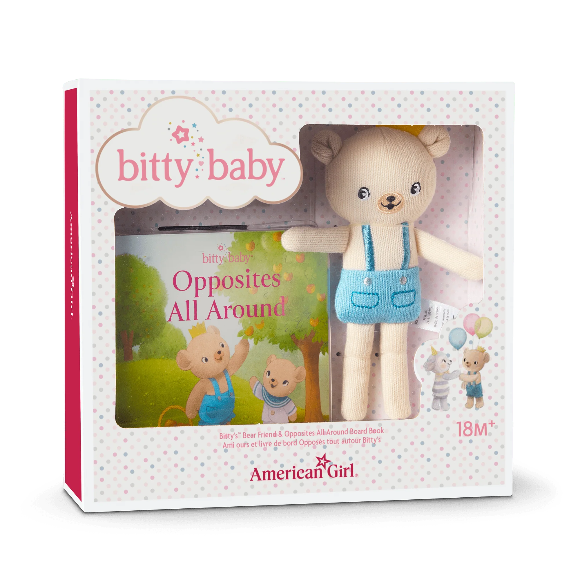 Bitty’s™ Bear Friend & Opposites All Around Board Book