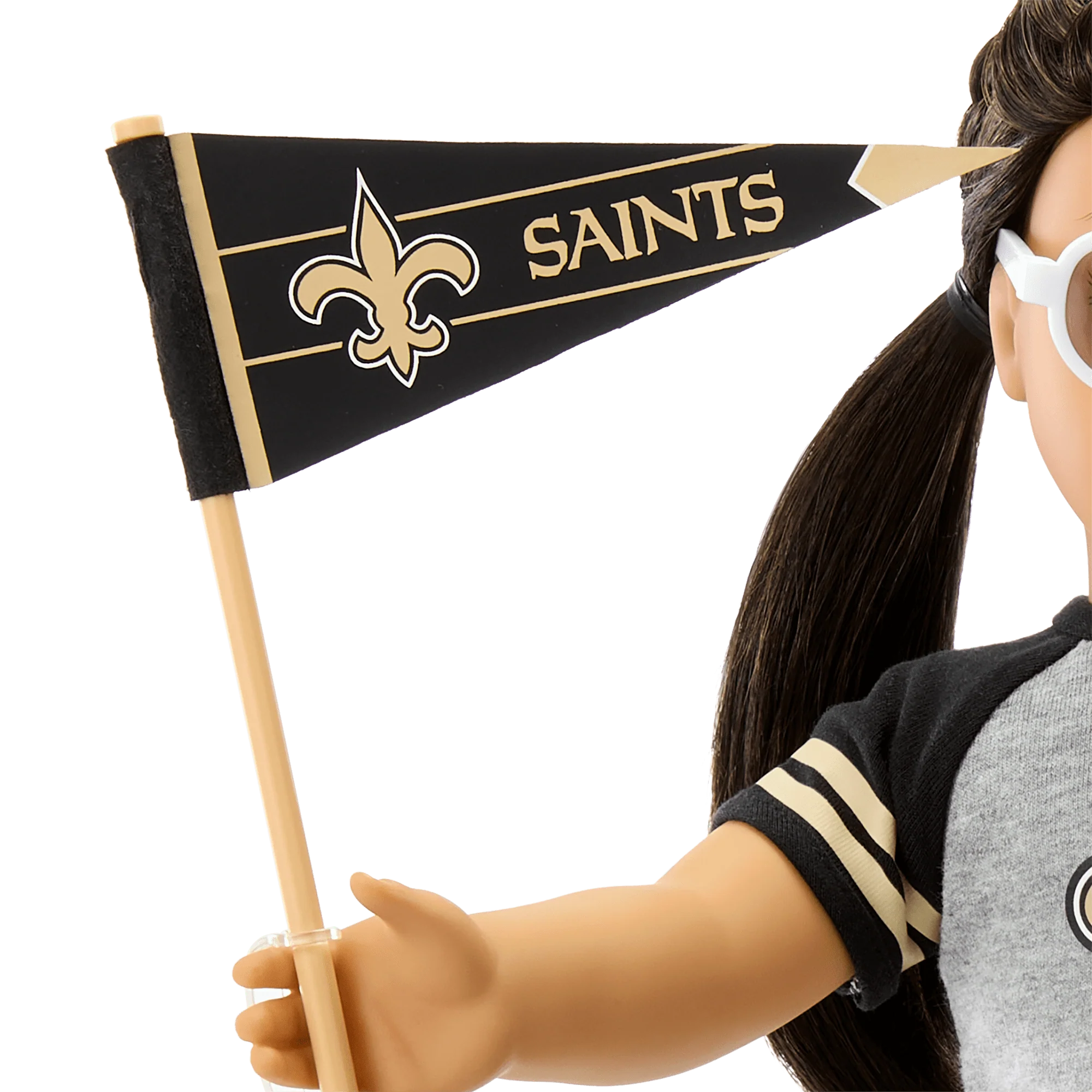American Girl® x NFL New Orleans Saints Fan Outfit & Accessories for 18-inch Dolls 6 American Girl® x NFL New Orleans Saints Fan Outfit & Accessories for 18-inch Dolls