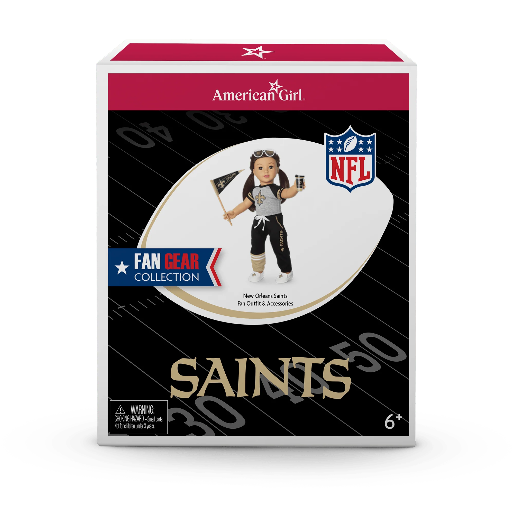 American Girl® x NFL New Orleans Saints Fan Outfit & Accessories for 18-inch Dolls 8 American Girl® x NFL New Orleans Saints Fan Outfit & Accessories for 18-inch Dolls
