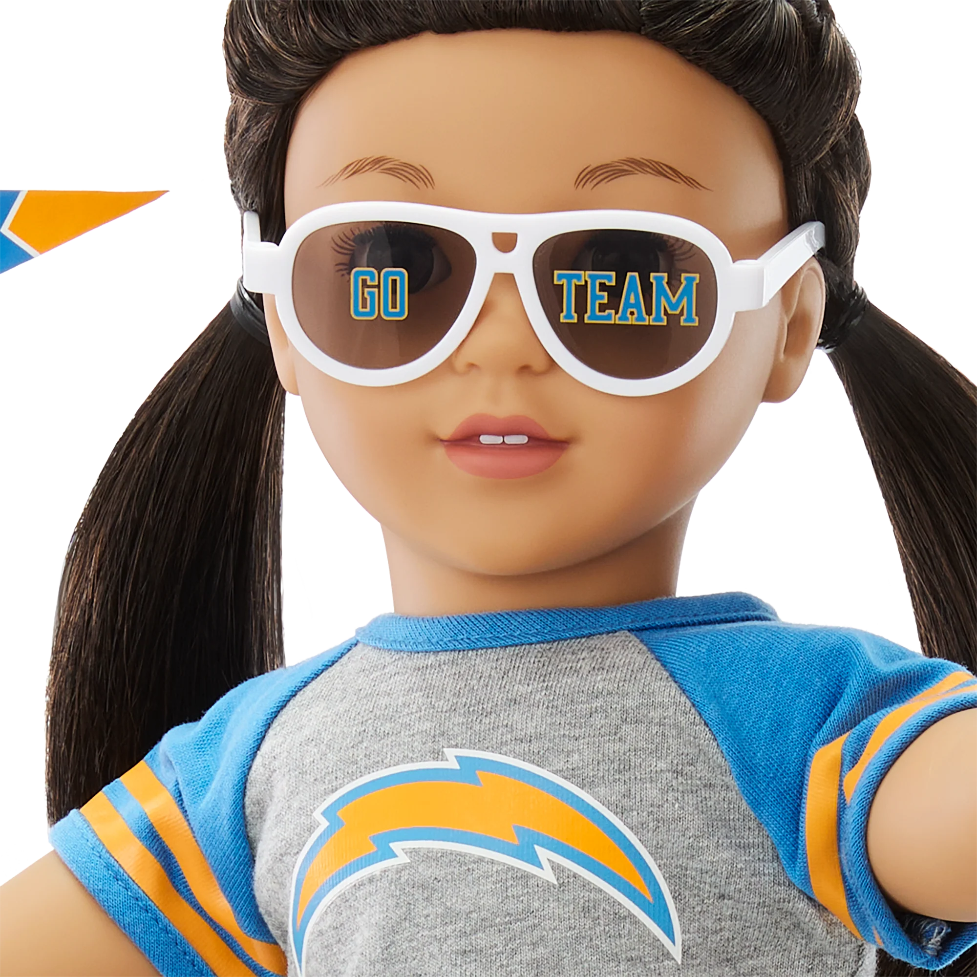 American Girl® x NFL Los Angeles Chargers Fan Outfit & Accessories for 18-inch Dolls 4 American Girl® x NFL Los Angeles Chargers Fan Outfit & Accessories for 18-inch Dolls