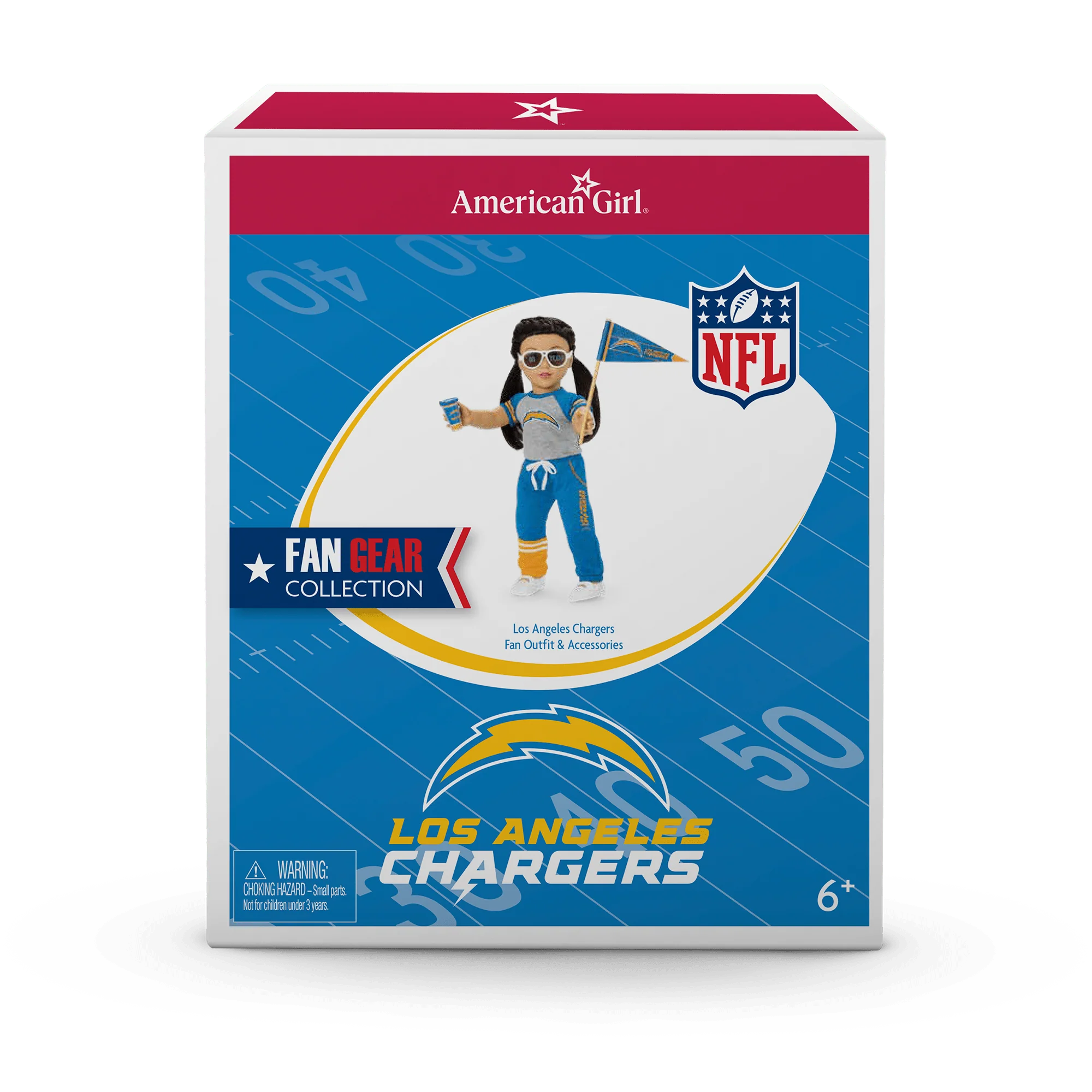 American Girl® x NFL Los Angeles Chargers Fan Outfit & Accessories for 18-inch Dolls 8 American Girl® x NFL Los Angeles Chargers Fan Outfit & Accessories for 18-inch Dolls