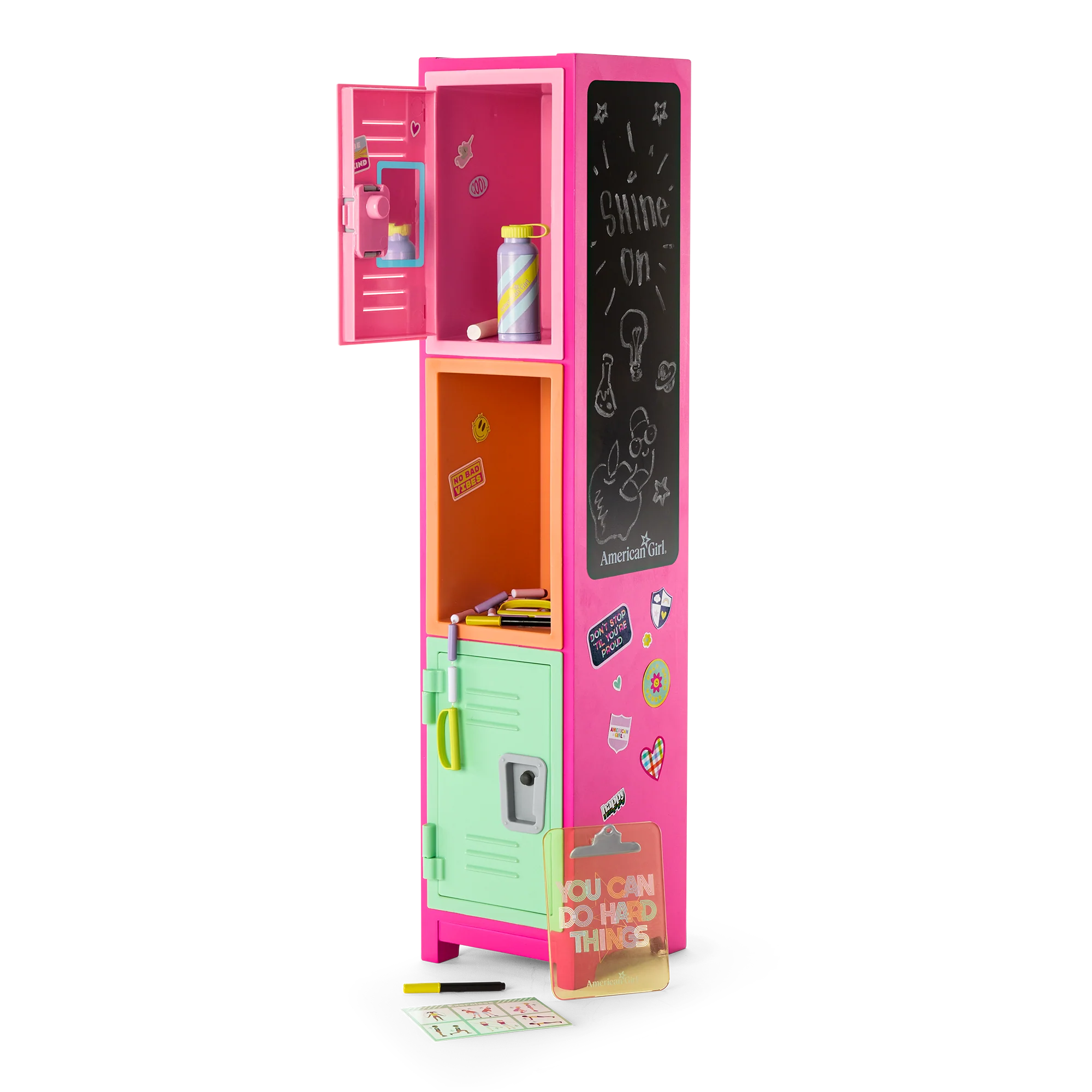 Colorful Cubbies Locker Set for 18-inch Dolls