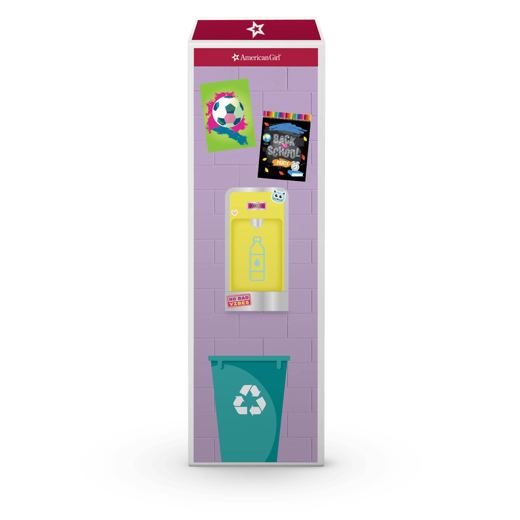 Colorful Cubbies Locker Set for 18-inch Dolls