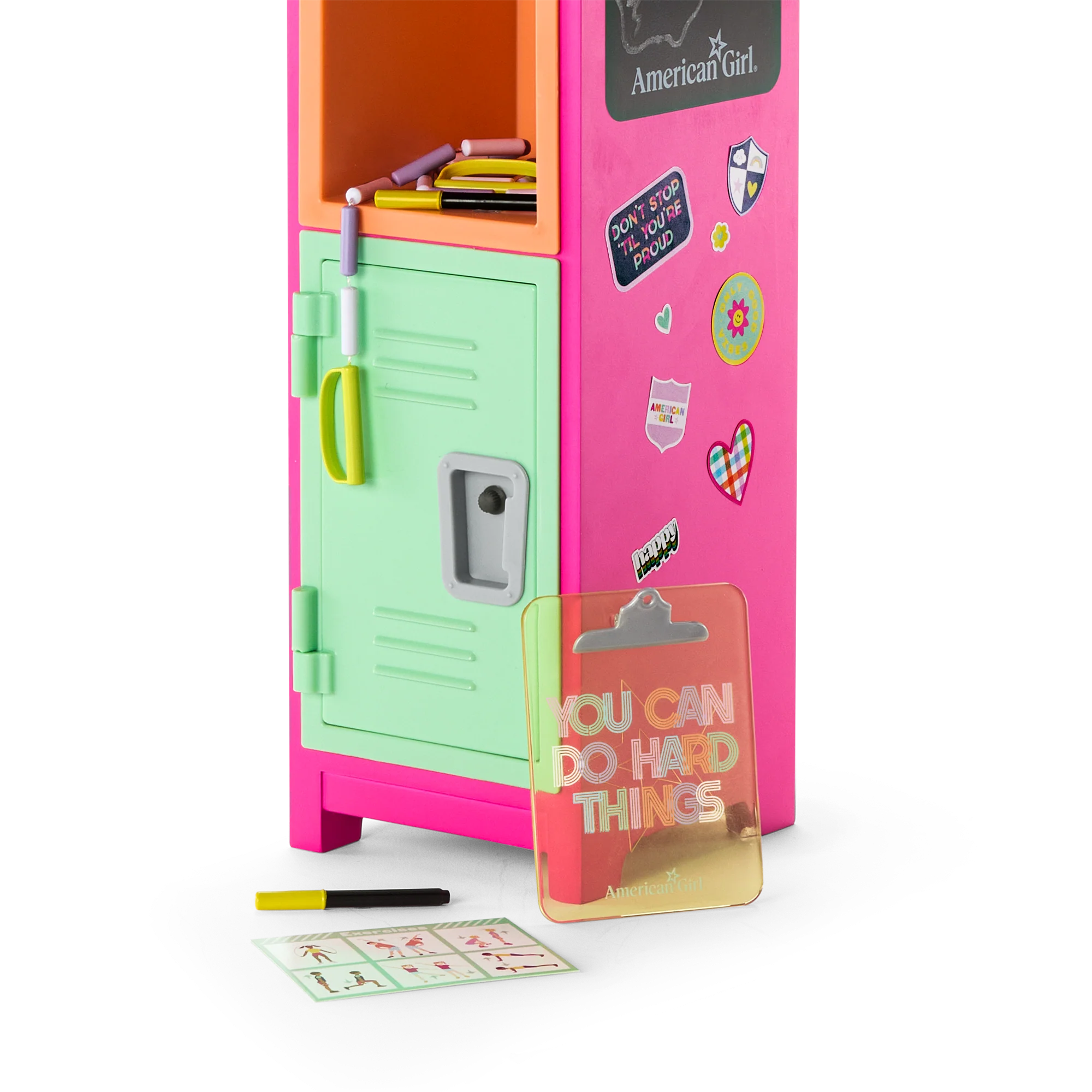 Colorful Cubbies Locker Set for 18-inch Dolls