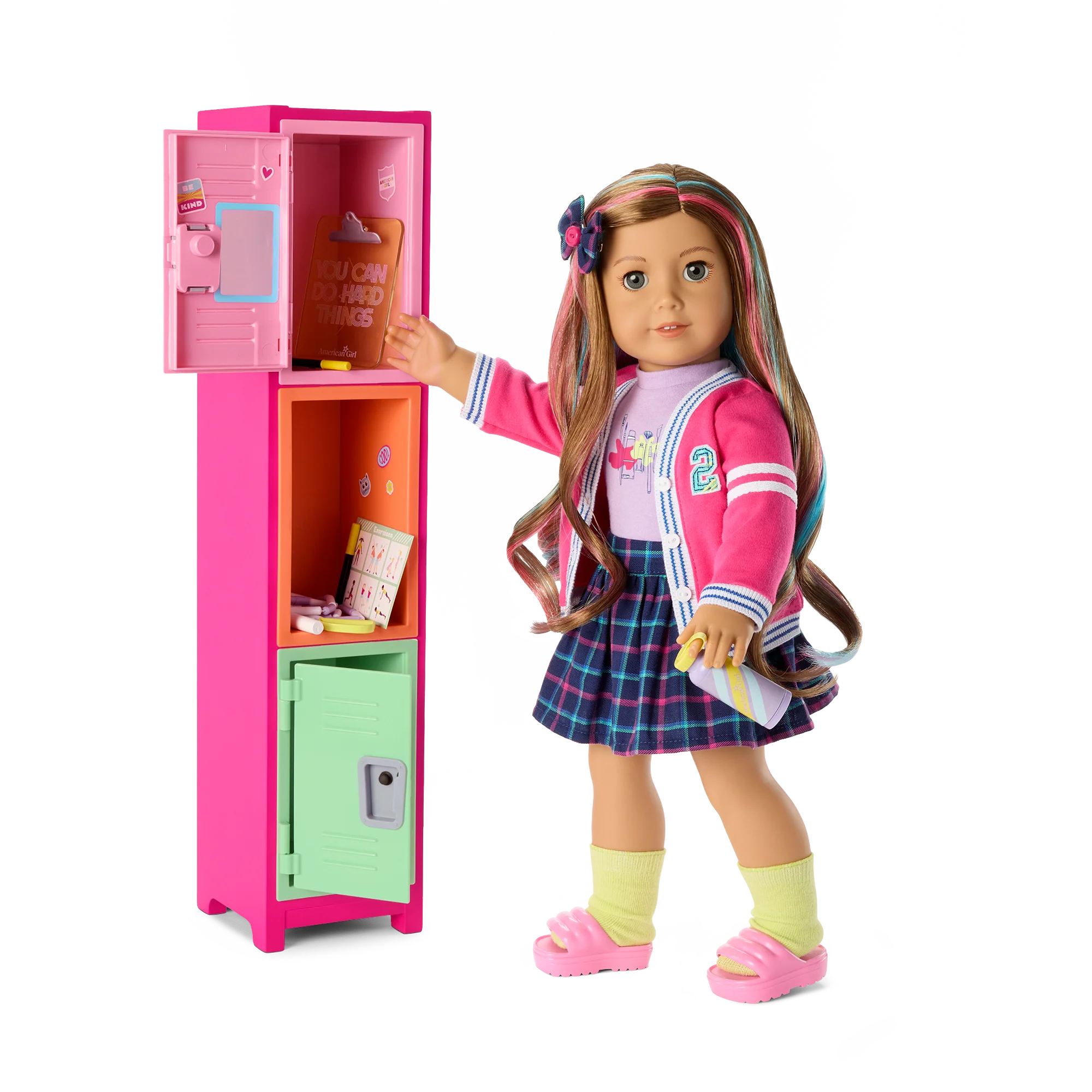 Colorful Cubbies Locker Set for 18-inch Dolls