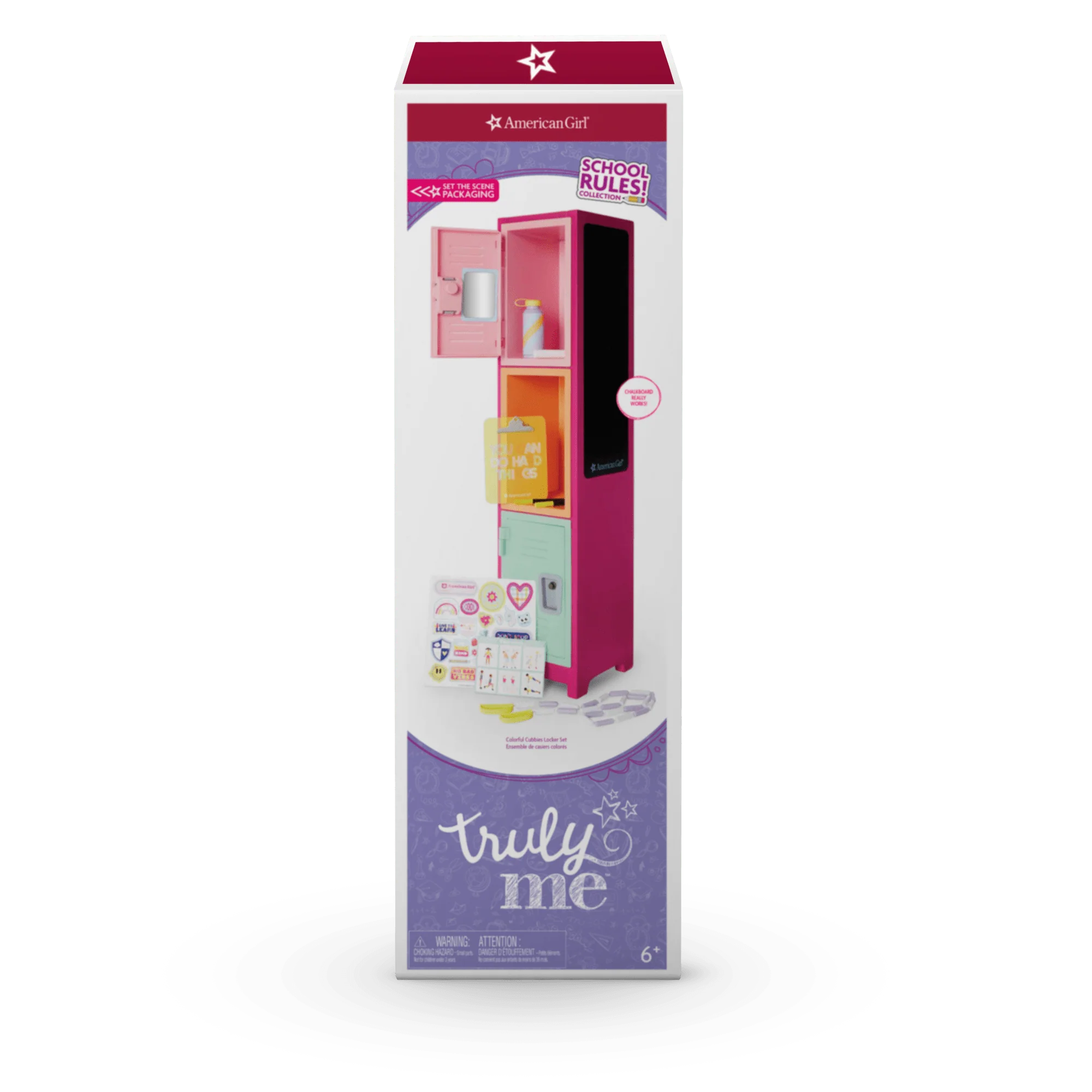 Colorful Cubbies Locker Set for 18-inch Dolls