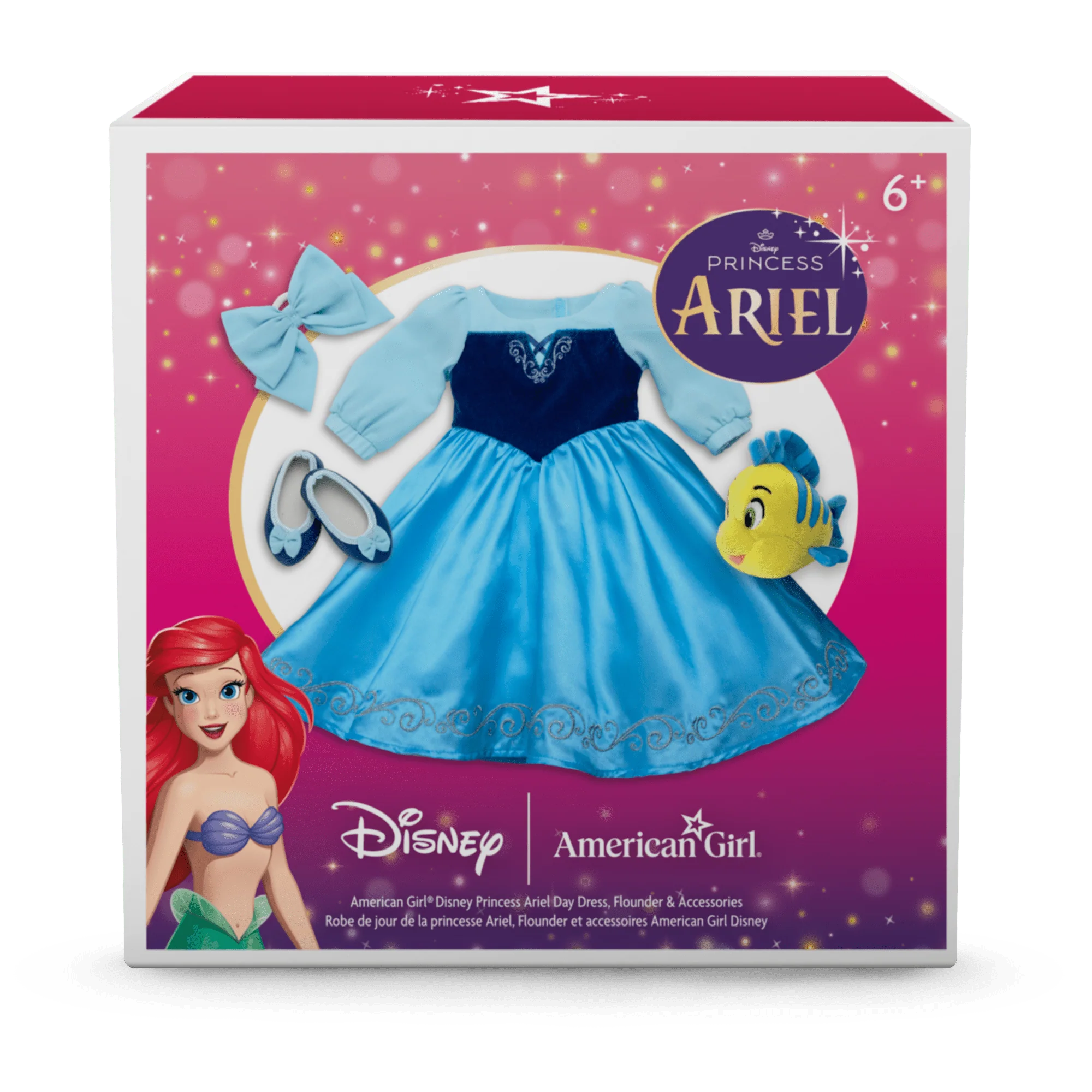 American Girl® Disney Princess Ariel Day Dress, Flounder & Accessories for 18-inch Dolls 9 American Girl® Disney Princess Ariel Day Dress, Flounder & Accessories for 18-inch Dolls