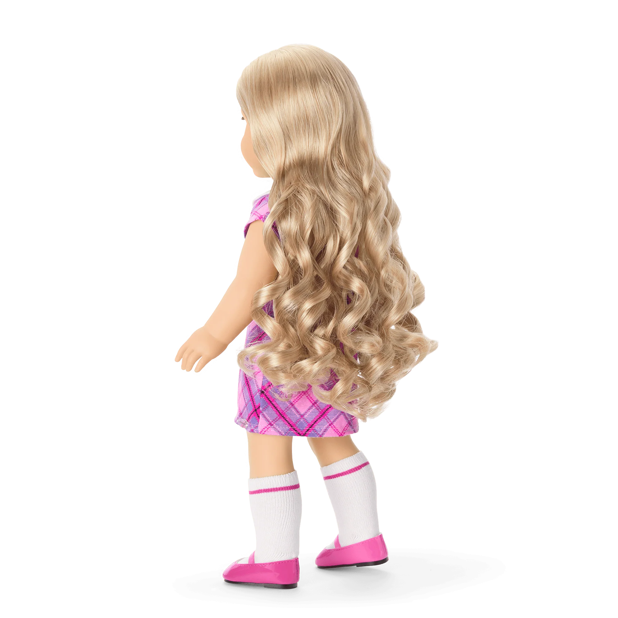 Truly Me™ 18-inch Doll #125 with long curly blonde hair
