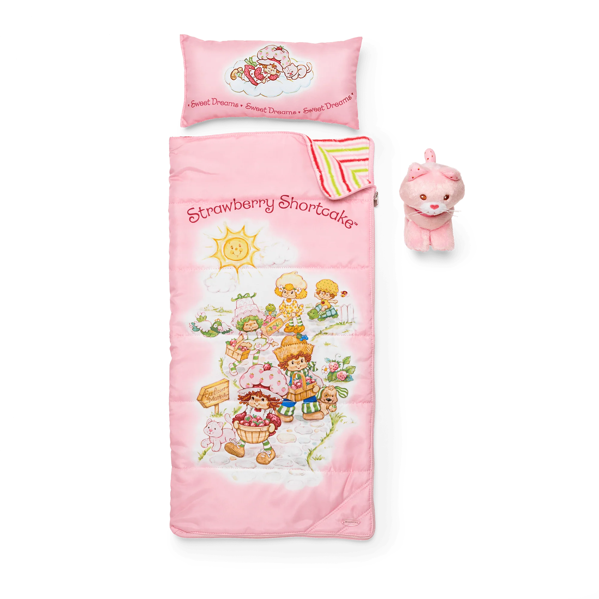 Courtney's™ Strawberry Shortcake™ Sleeping Bag Set for 18-inch Dolls (Historical Characters)
