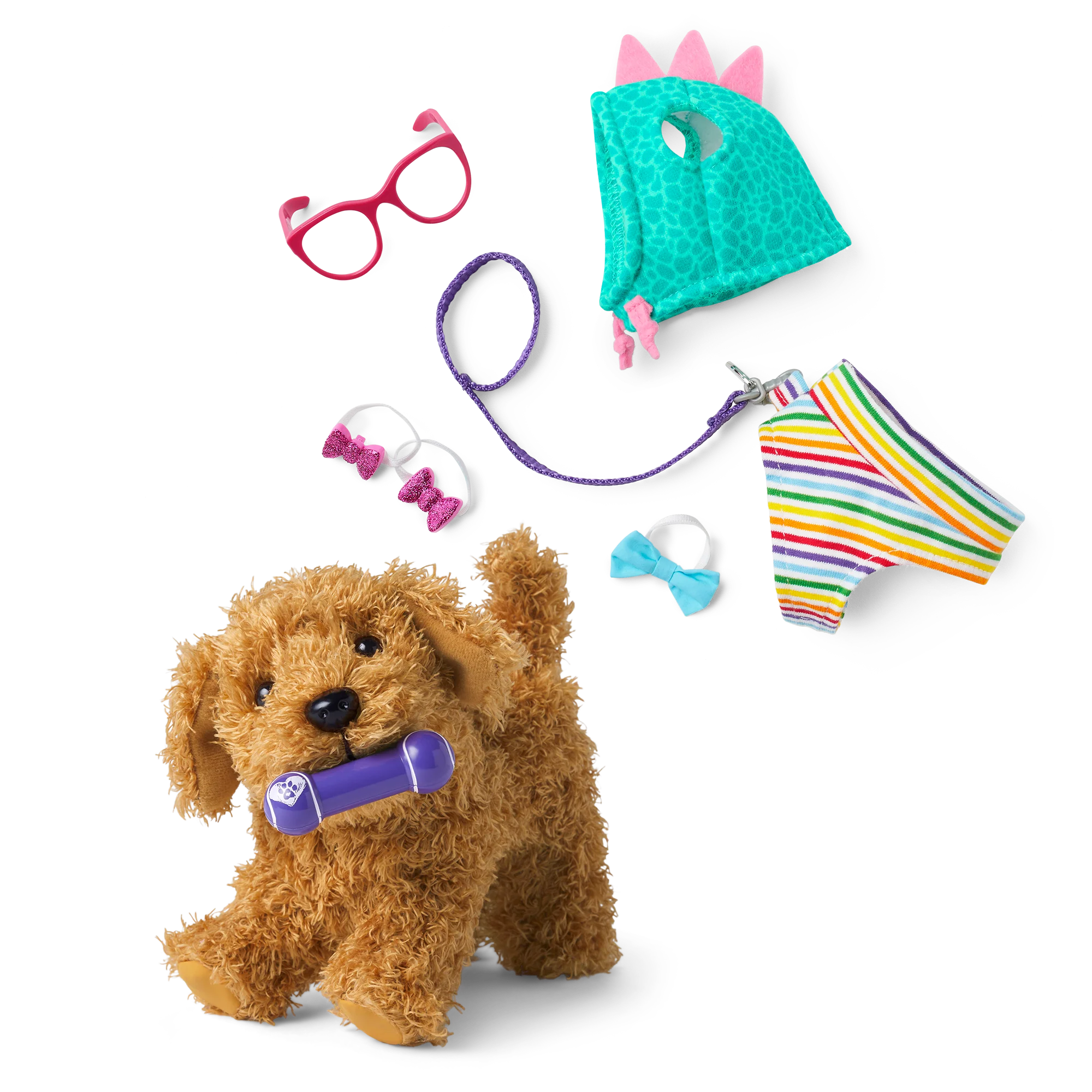 Daffodil Doodle™ Dog for 18-inch Dolls & Fancy Pet Fashion Accessories