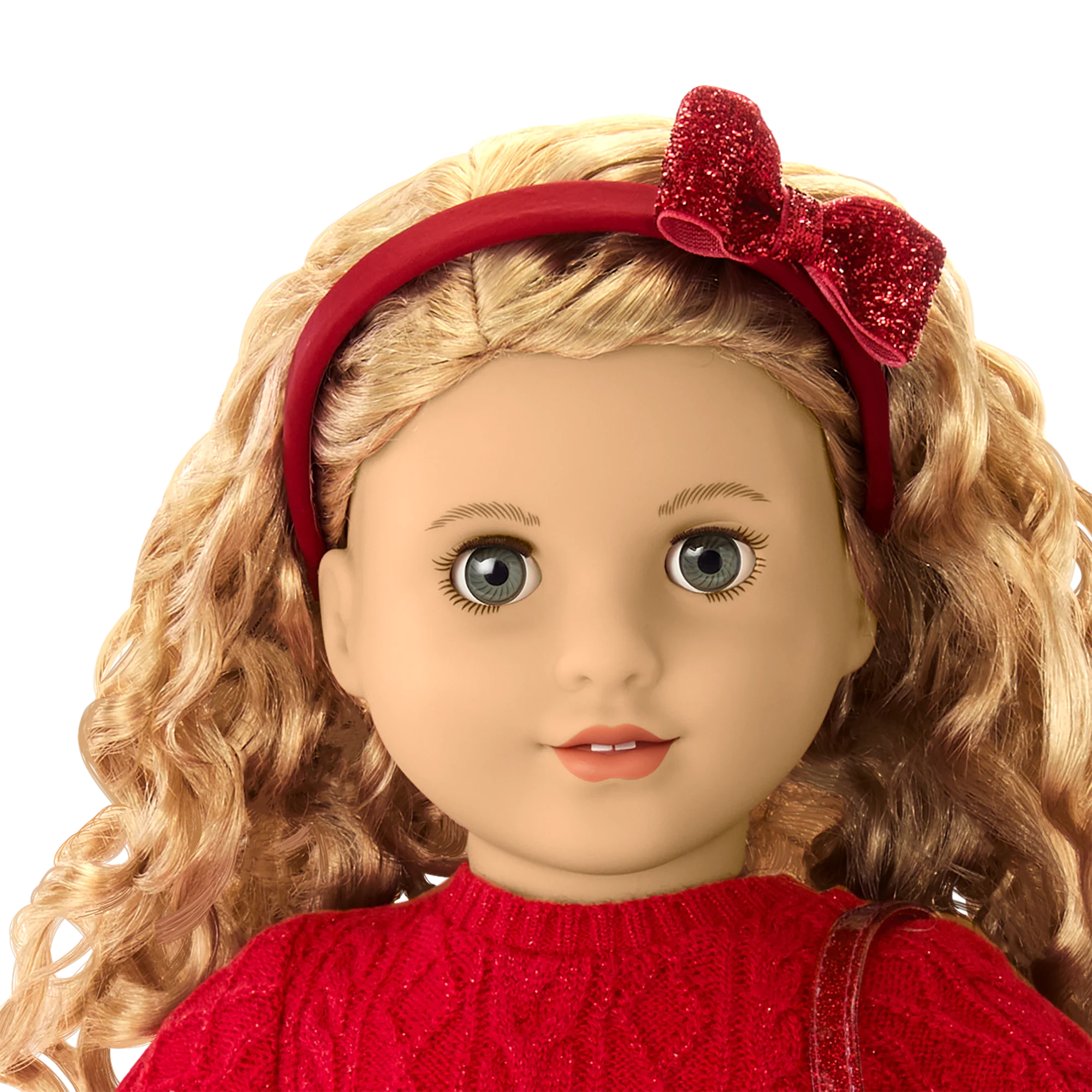 American Girl® x Something Navy Crimson Sparkle Sweater Dress for 18-inch Dolls