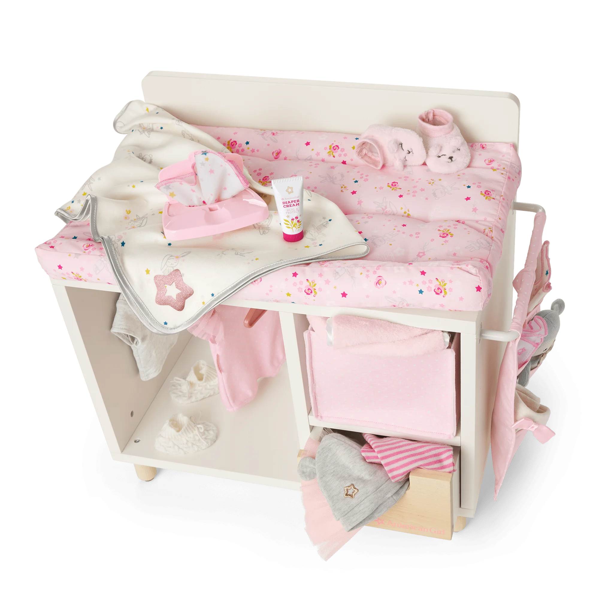Dots & Blooms Changing Table with Storage 3 Dots & Blooms Changing Table with Storage