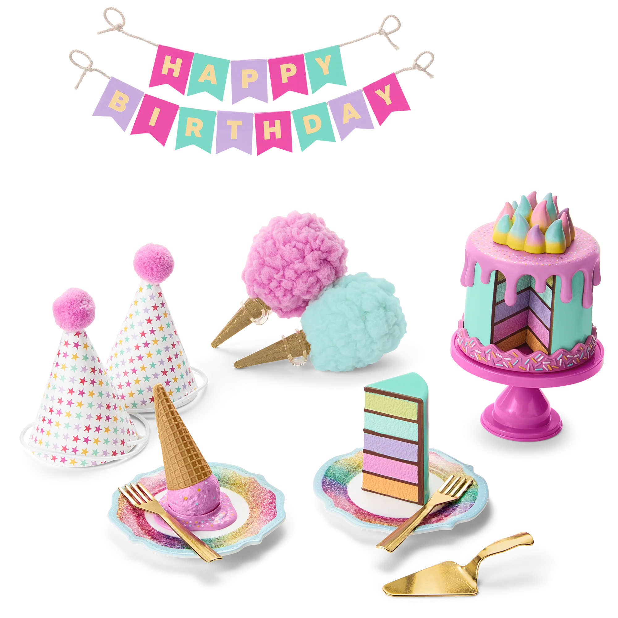 Extra Sweet Birthday Party Set for 18-inch Dolls