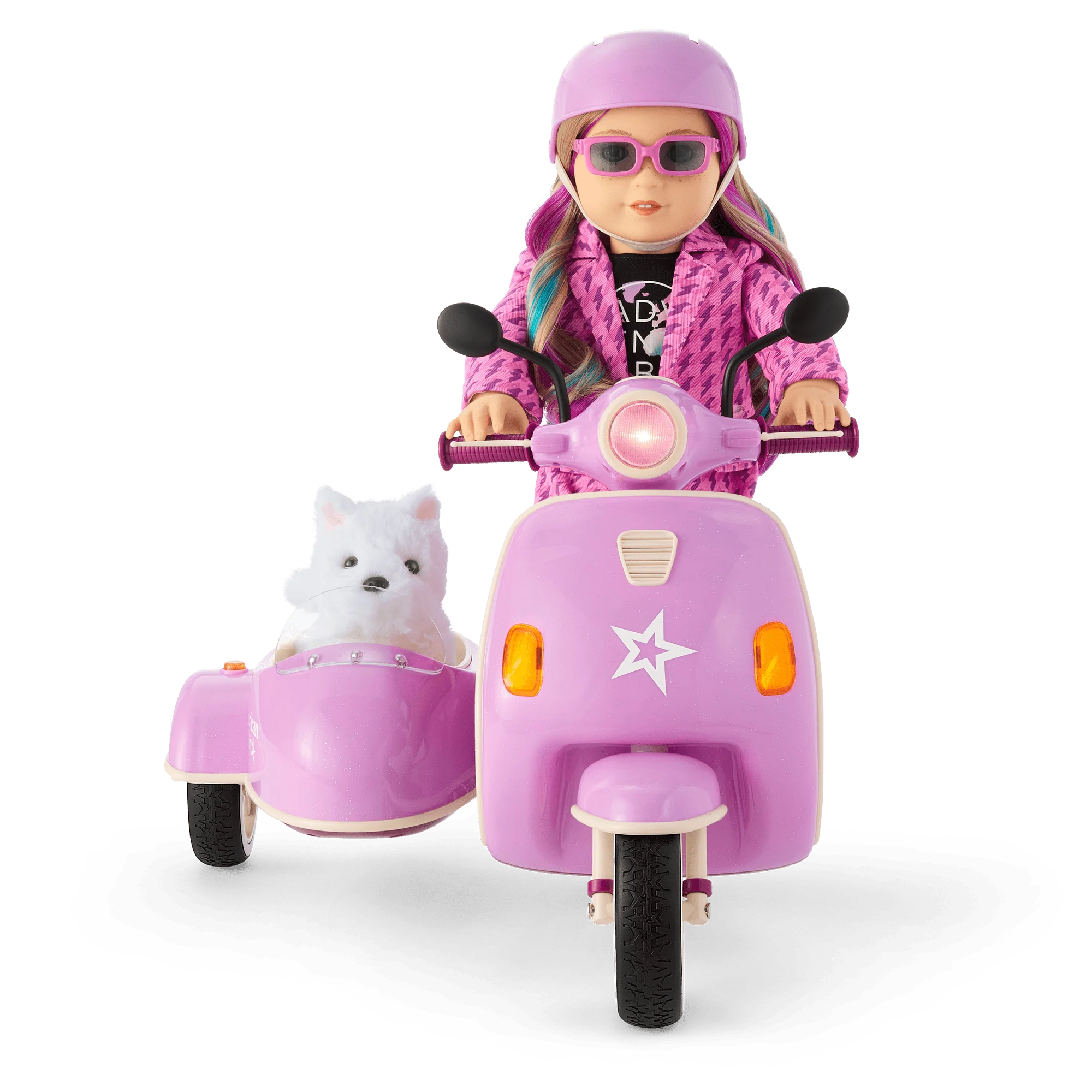 Hit the Road Scooter & Sidecar for 18-inch Dolls