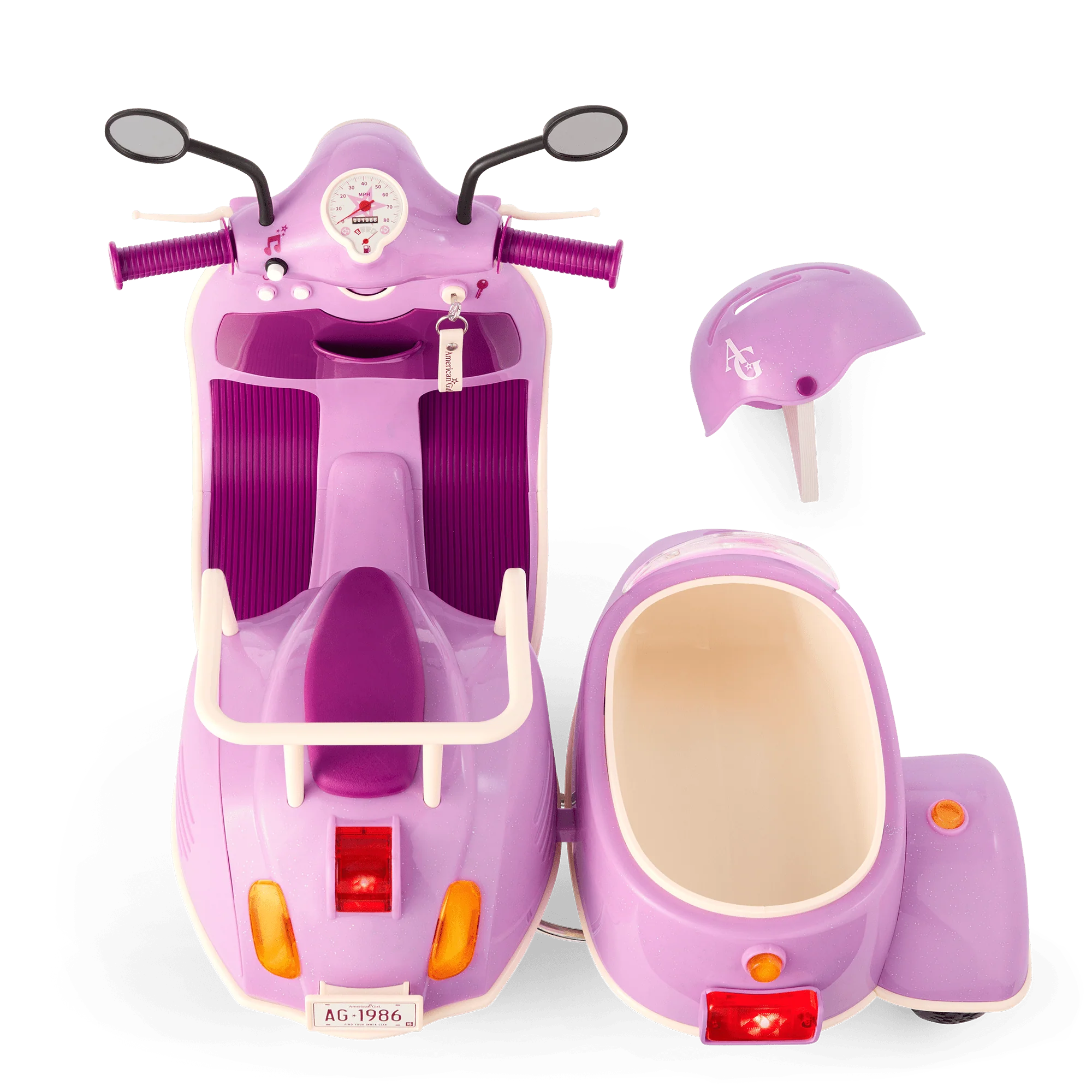 Hit the Road Scooter & Sidecar for 18-inch Dolls