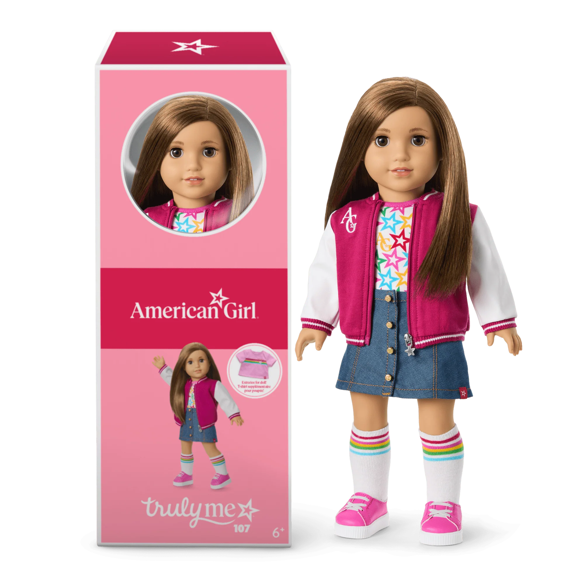 Truly Me™ 18-inch Doll #107, Puppy, Mini Backpack & Accessories AG™ Star Squad Bundle
