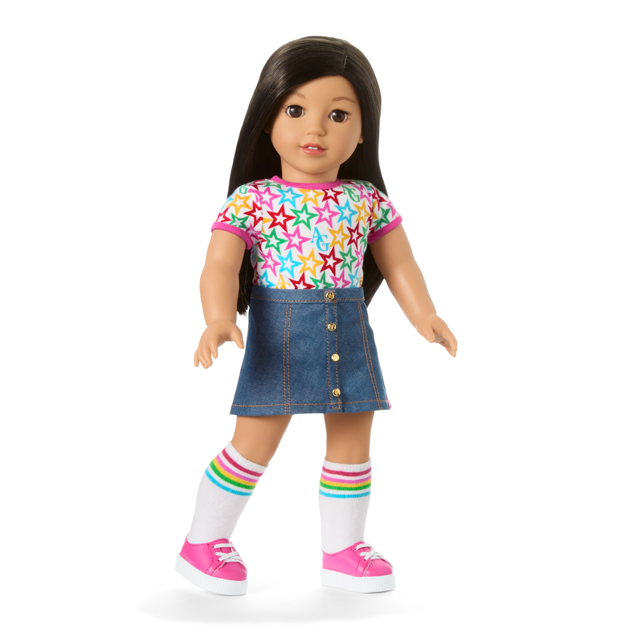 Truly Me™ 18-inch Doll #124, Puppy, Mini Backpack & Accessories AG™ Star Squad Bundle
