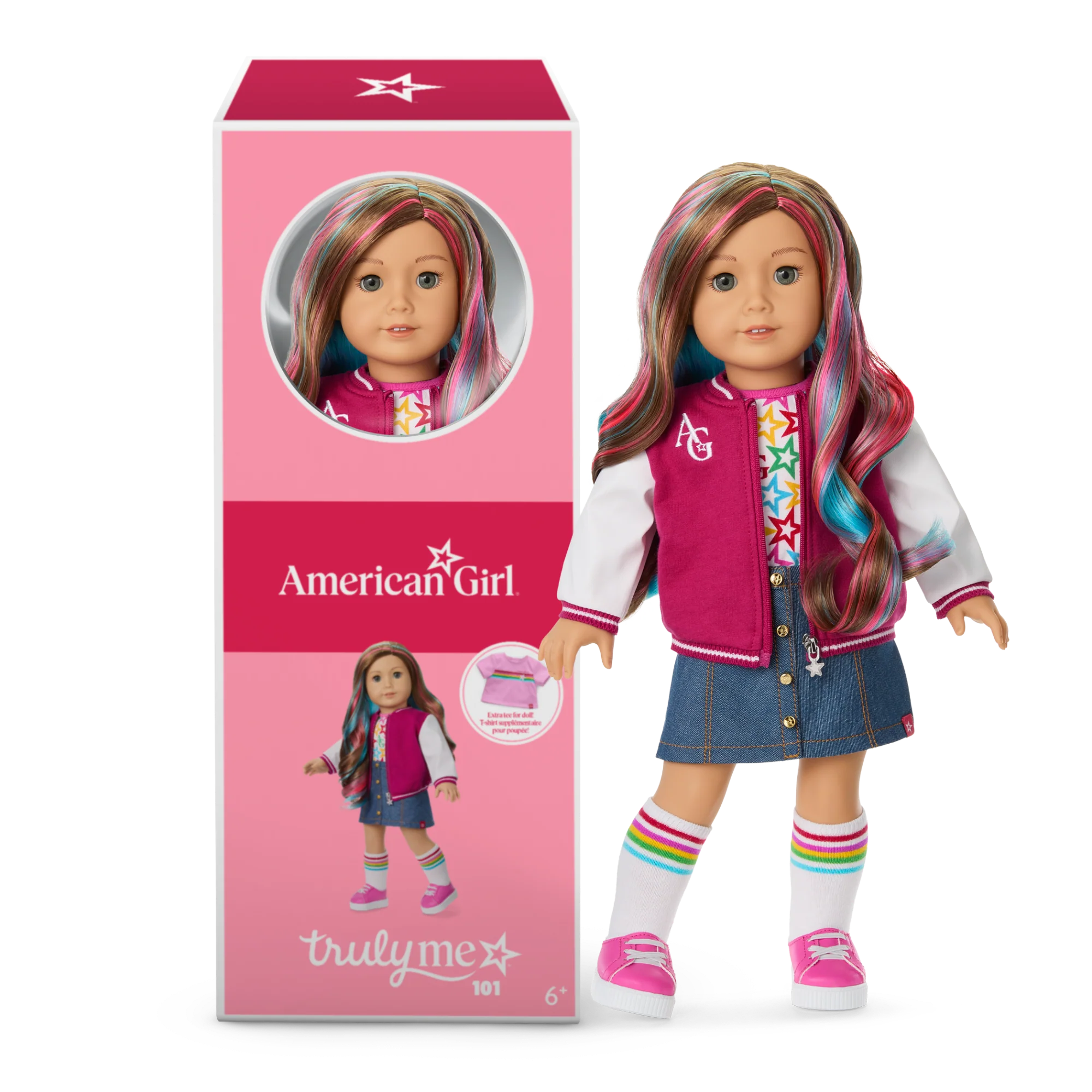 Truly Me™ 18-inch Doll #101, Puppy, Mini Backpack & Accessories AG™ Star Squad Bundle