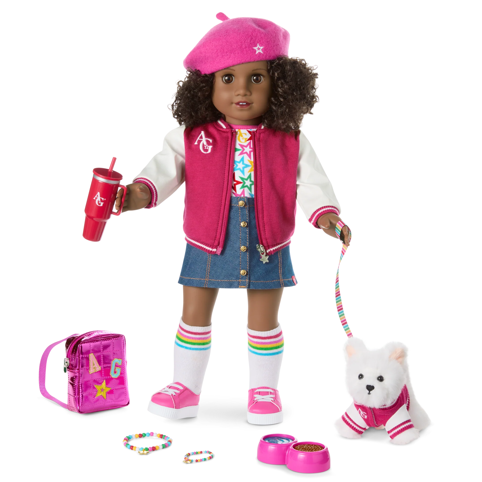 Truly Me™ 18-inch Doll #112, Puppy, Mini Backpack & Accessories AG™ Star Squad Bundle