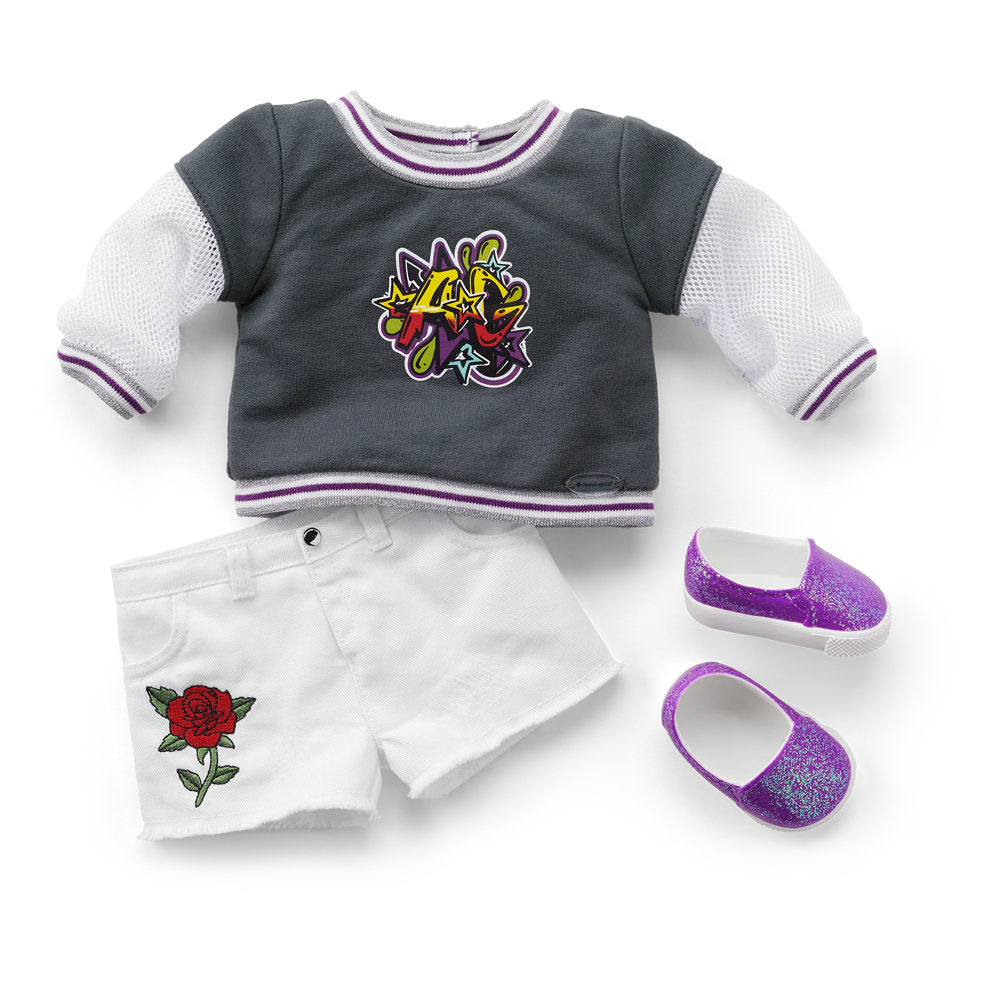 Truly Me™ Doll #91 in Girly Graffiti + Chic & Stylish Accessories