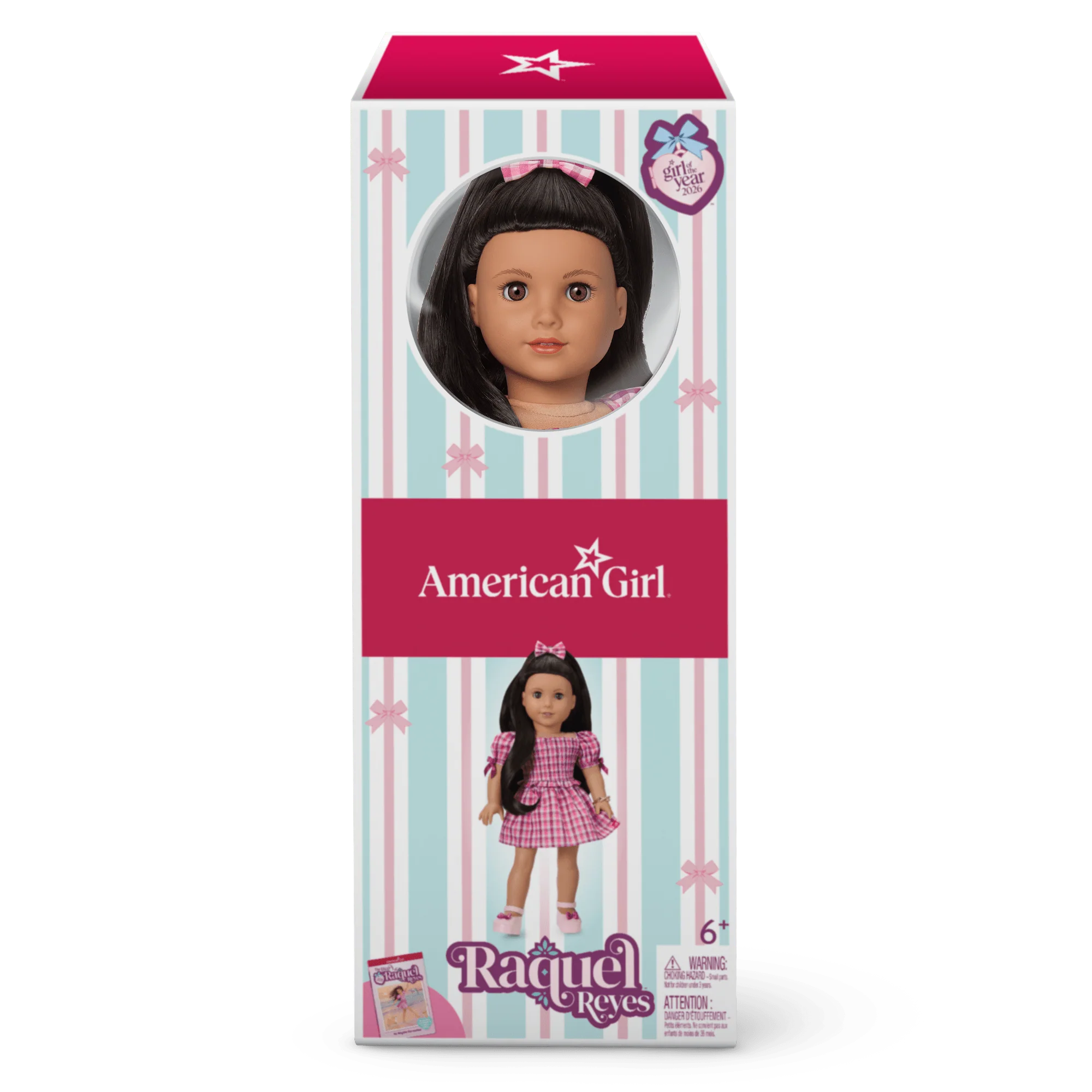 Raquel’s™ Gingham Ruffle Outfit for Girls & 18-inch Dolls + Raquel Doll (Girl of the Year™ 2026)