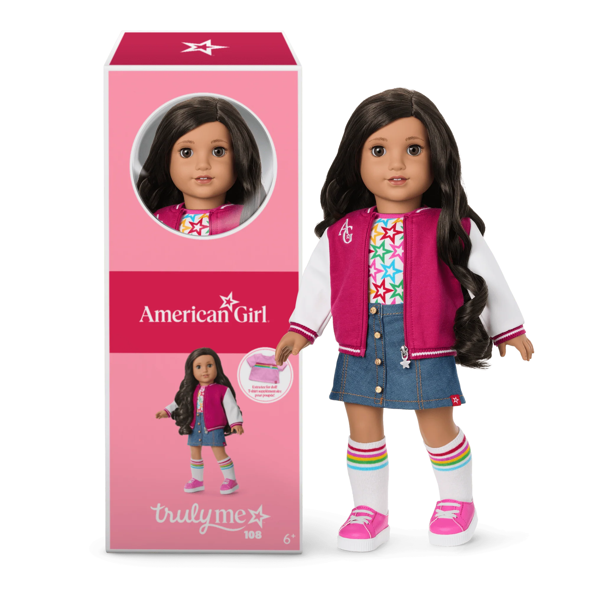 Truly Me™ 18-inch Doll #108, Puppy, Mini Backpack & Accessories AG™ Star Squad Bundle
