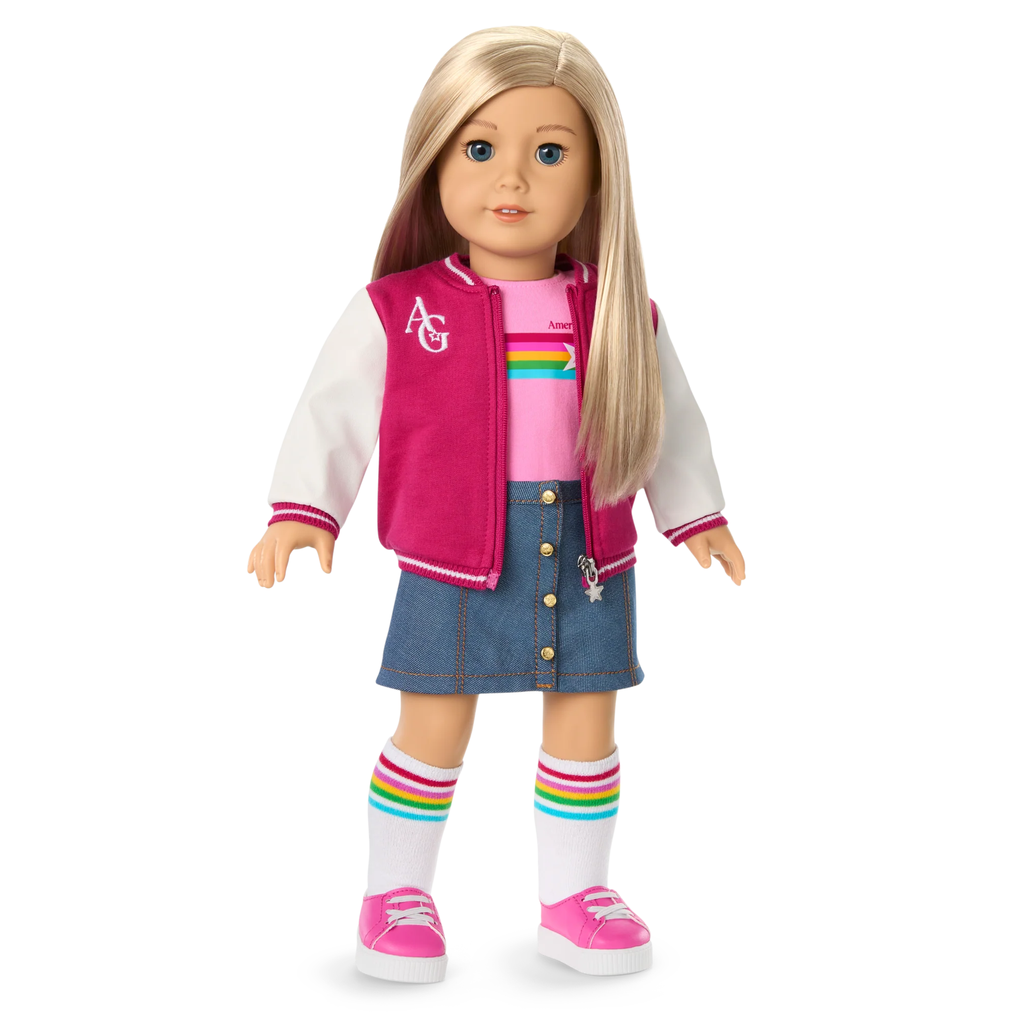 Truly Me™ 18-inch Doll #100, Puppy, Mini Backpack & Accessories AG™ Star Squad Bundle