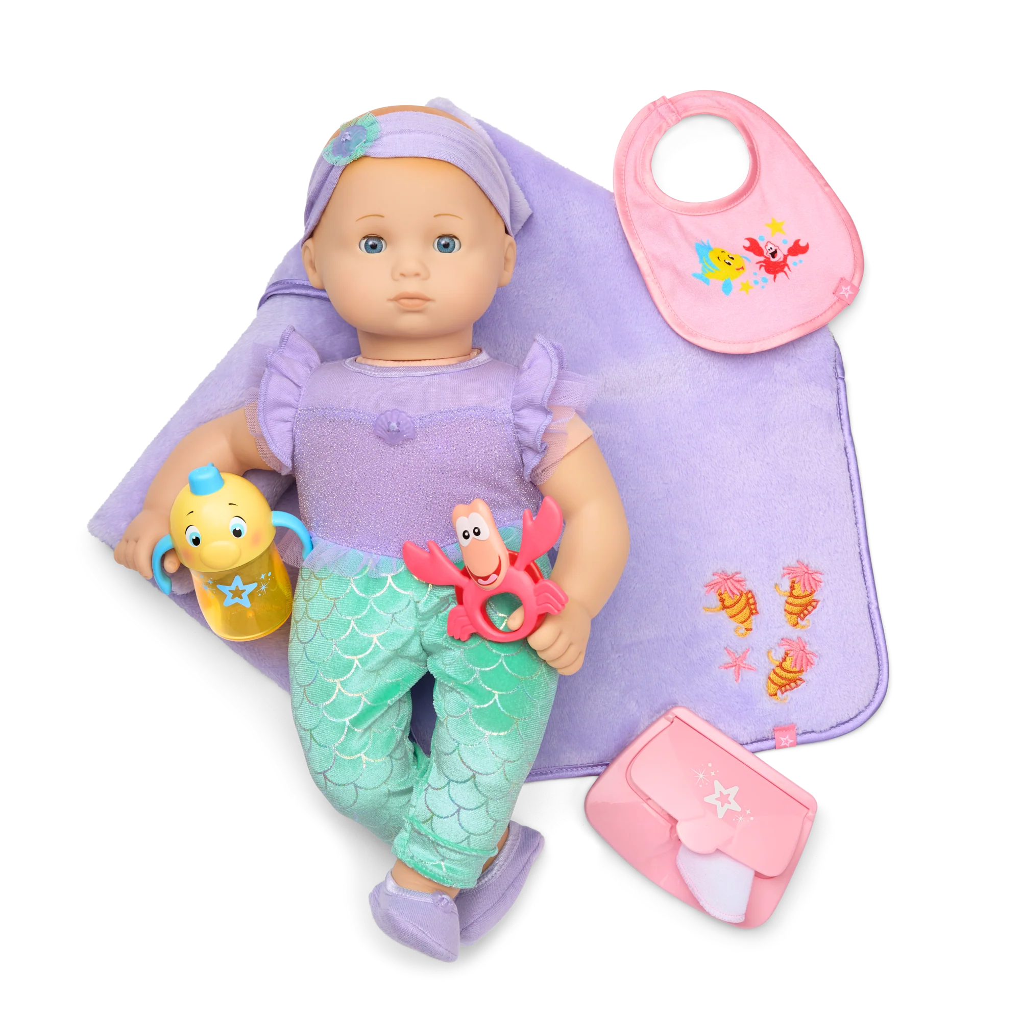 Disney Princess Ariel Cuddle & Care Set with Bitty Baby® Doll by American Girl®