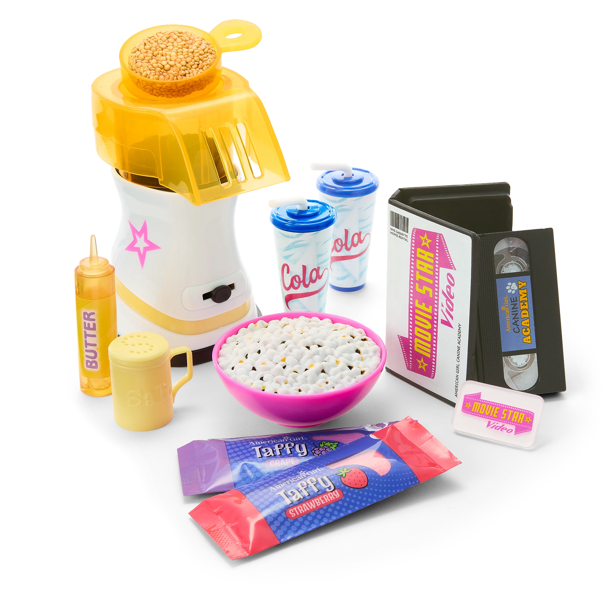 Isabel™ & Nicki's™ Movie Night Set for 18-inch Dolls (Historical Characters)