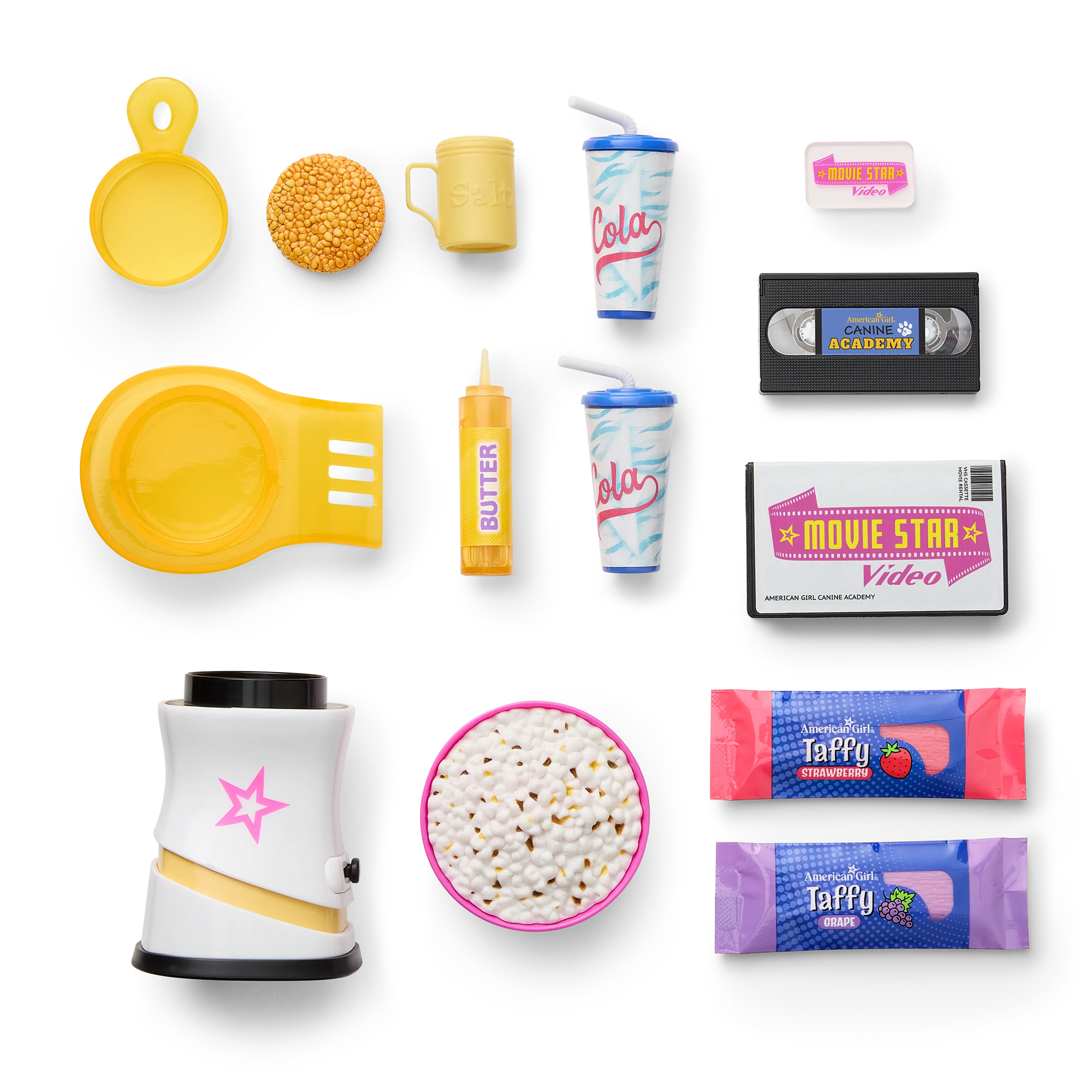 Isabel™ & Nicki's™ Movie Night Set for 18-inch Dolls (Historical Characters)