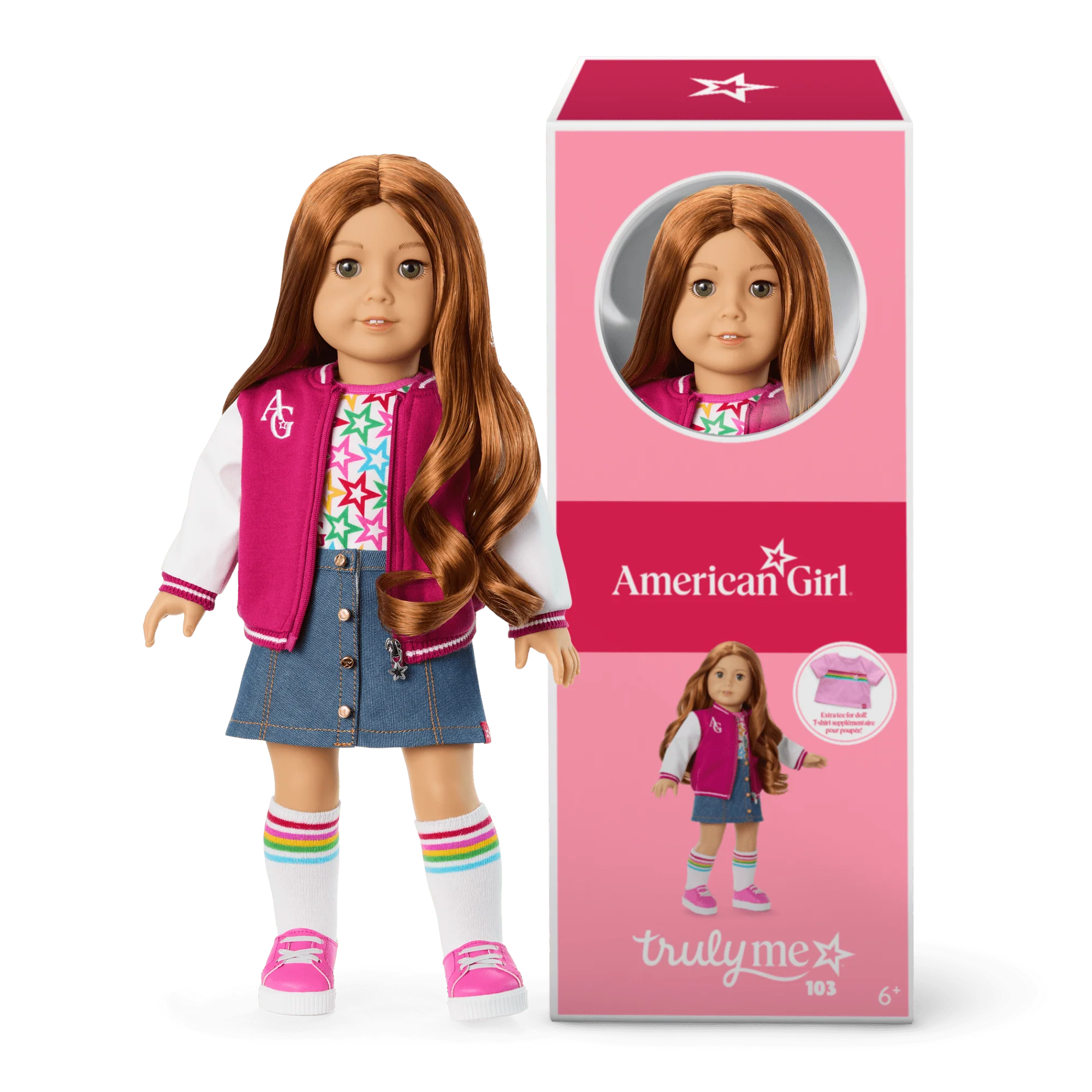 Truly Me™ 18-inch Doll #103, Puppy, Mini Backpack & Accessories AG™ Star Squad Bundle