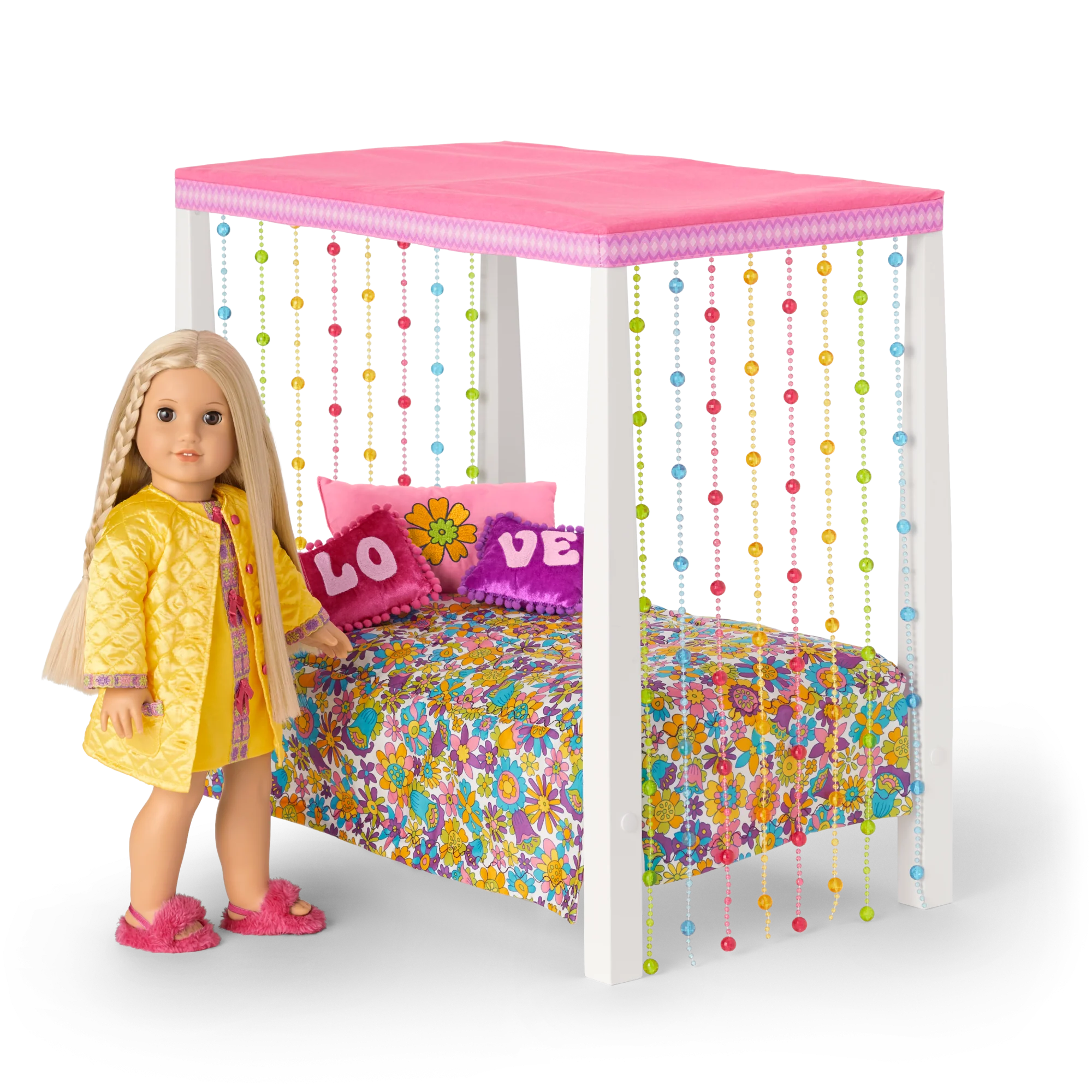 Julie’s™ Groovy Bed & Bedding for 18-inch Dolls (Historical Characters)