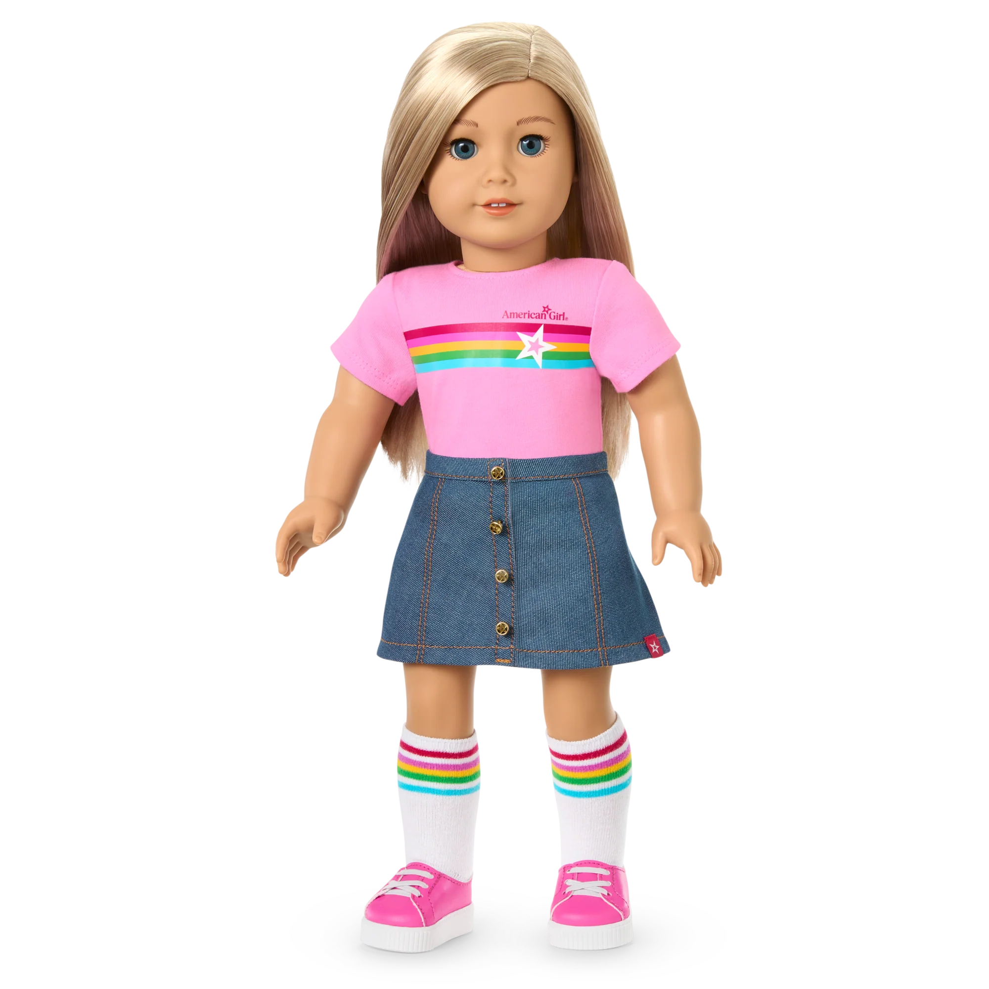 Truly Me™ 18-inch Doll #100 with straight layered blonde hair 11 Truly Me™ 18-inch Doll #100 with straight layered blonde hair